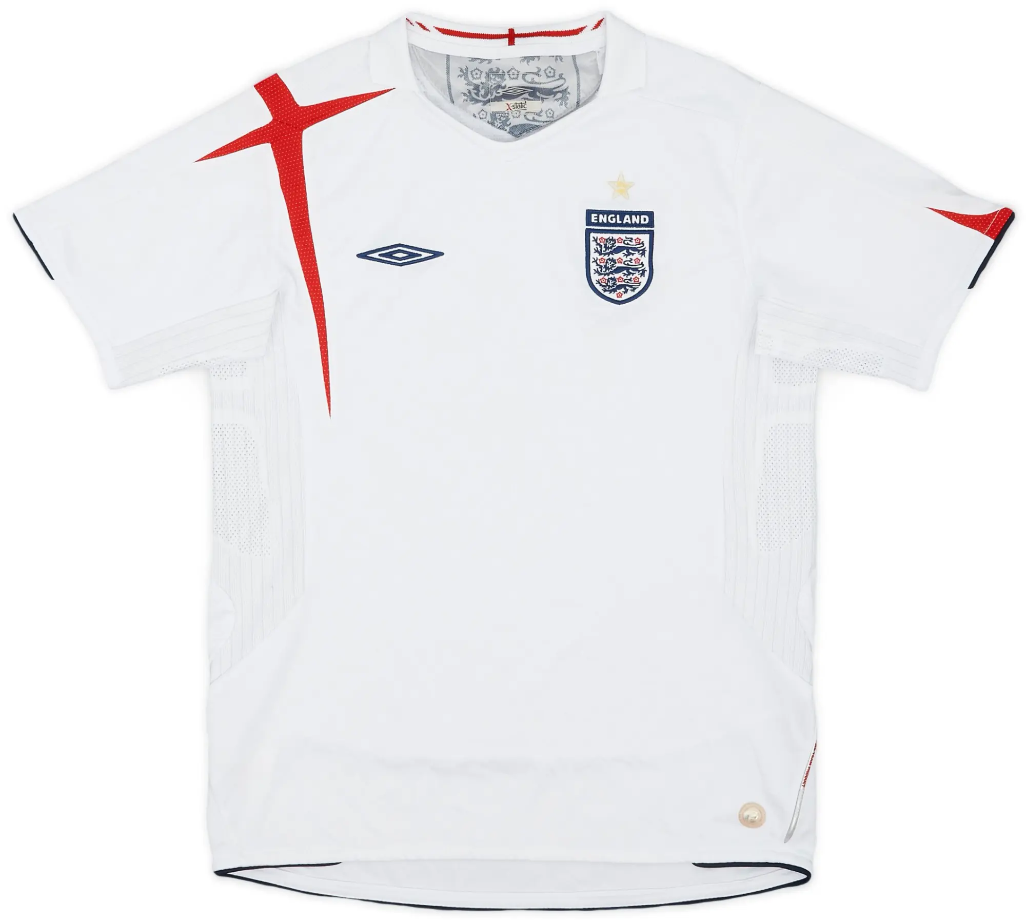 Umbro 2005-07 England Home Shirt - 8/10 - (L.Boys)