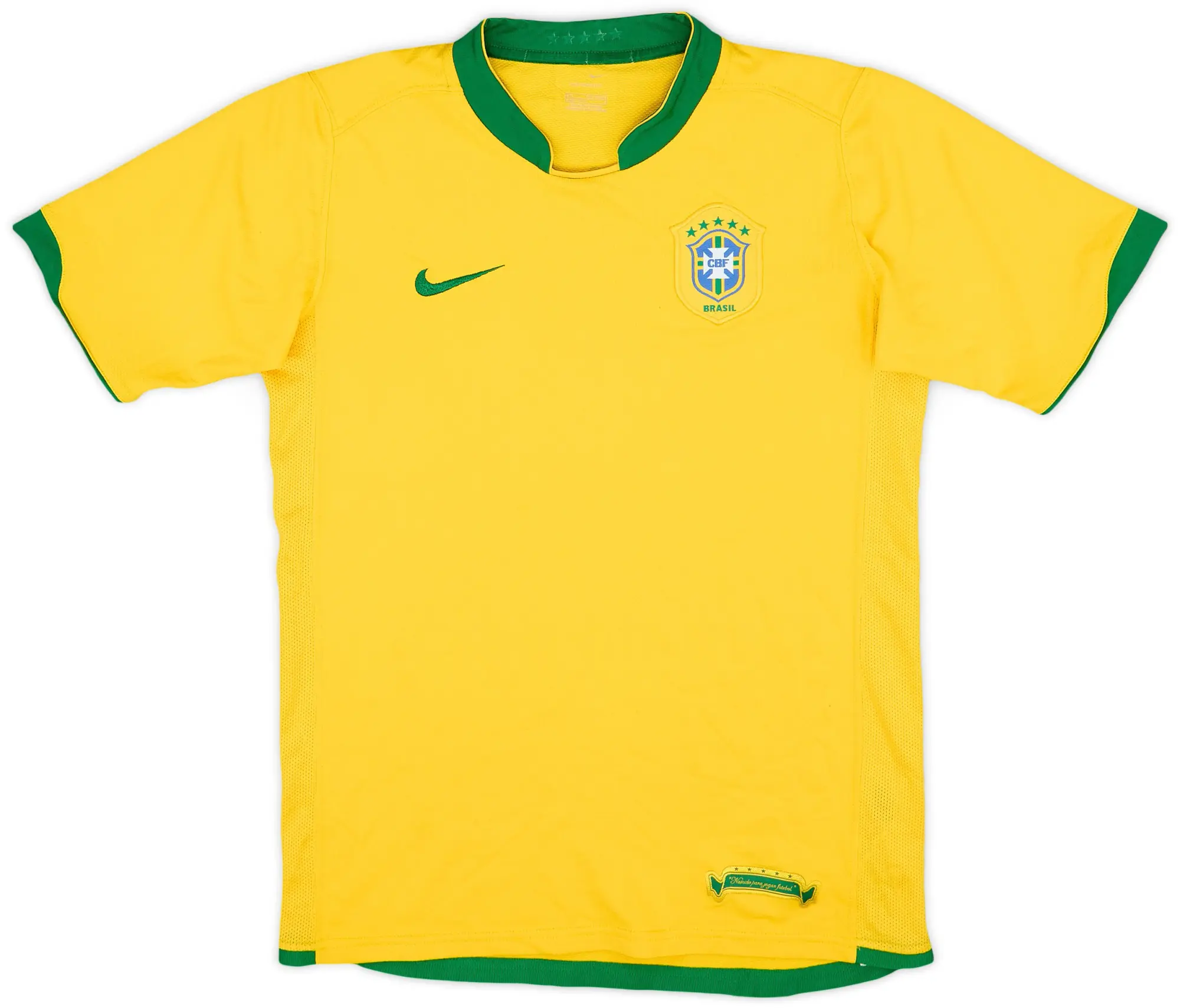 Nike 2006-08 Brazil Home Shirt - 9/10 - (XL.Boys)