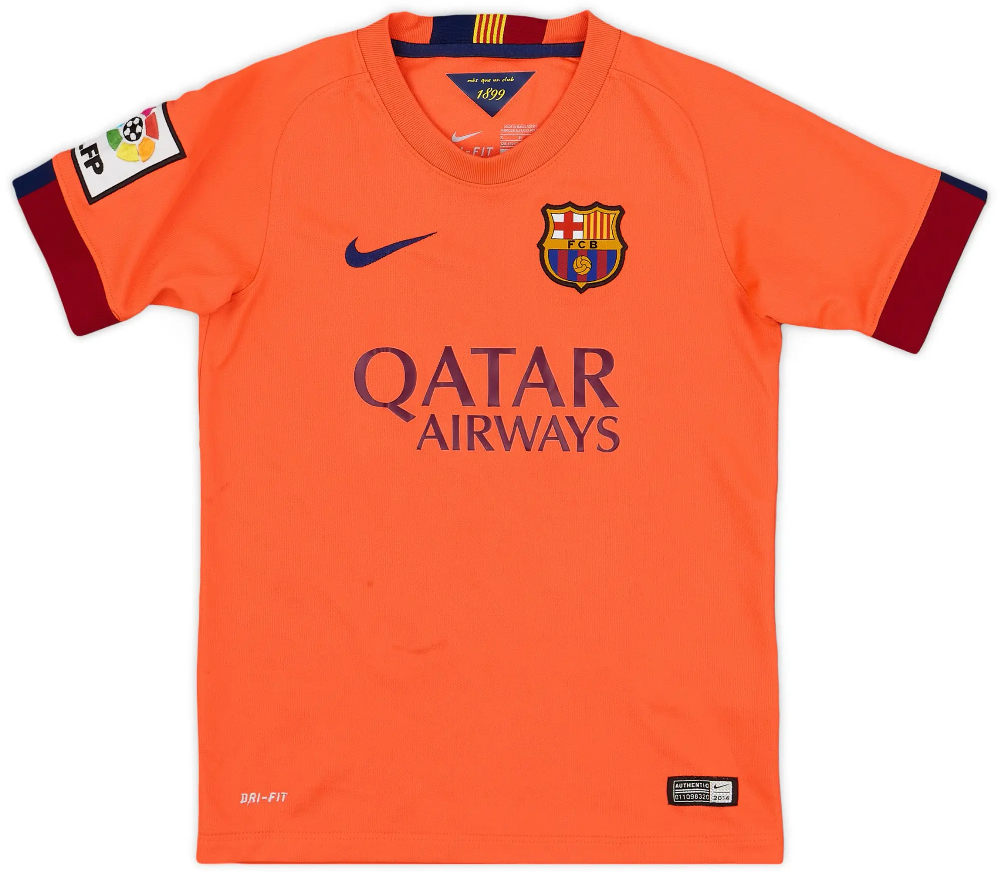 Nike 2014-15 Barcelona Away Shirt - 7/10 - (S.Boys)