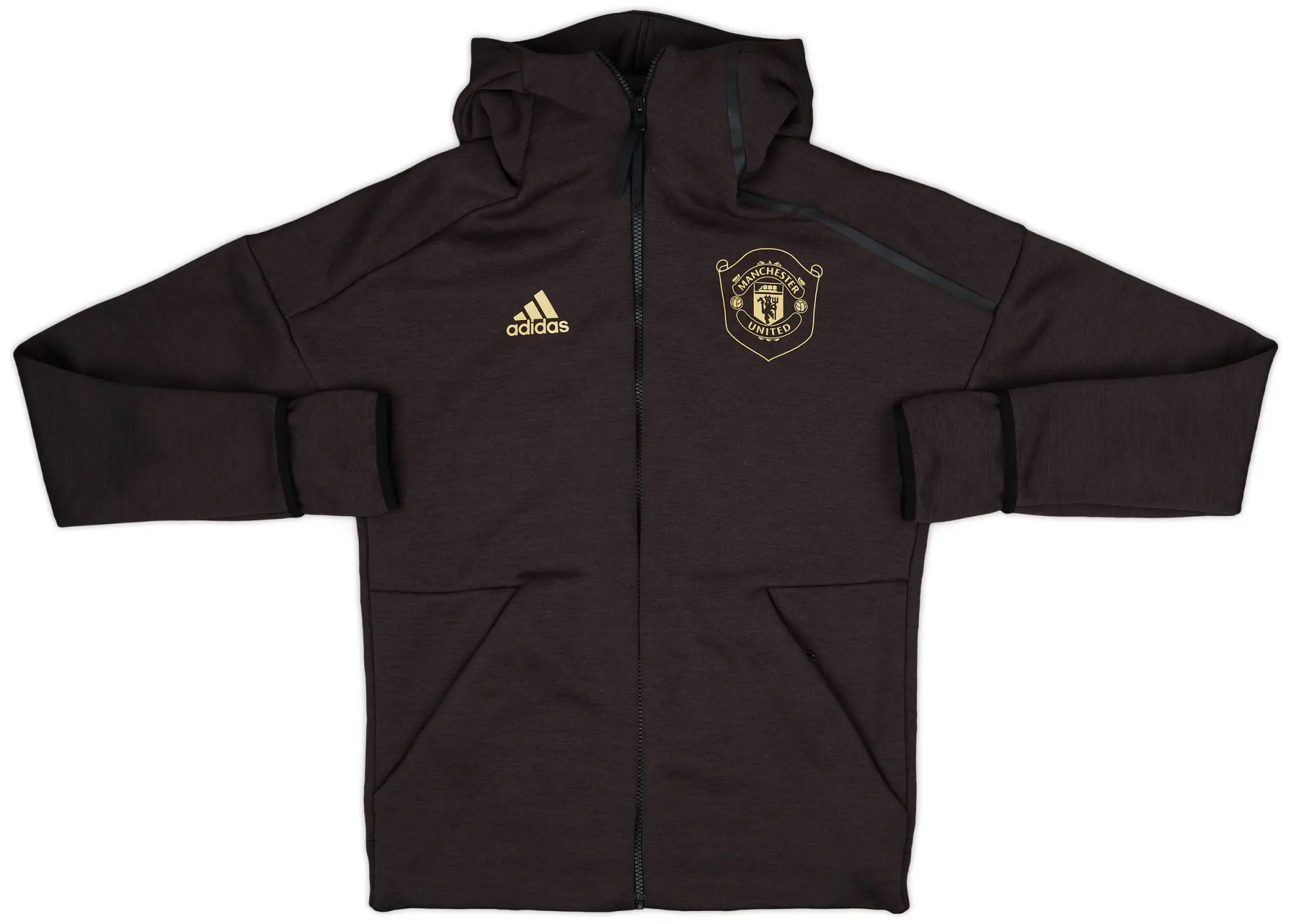 2019-20 Manchester United adidas Hooded Top - 10/10 - (S)