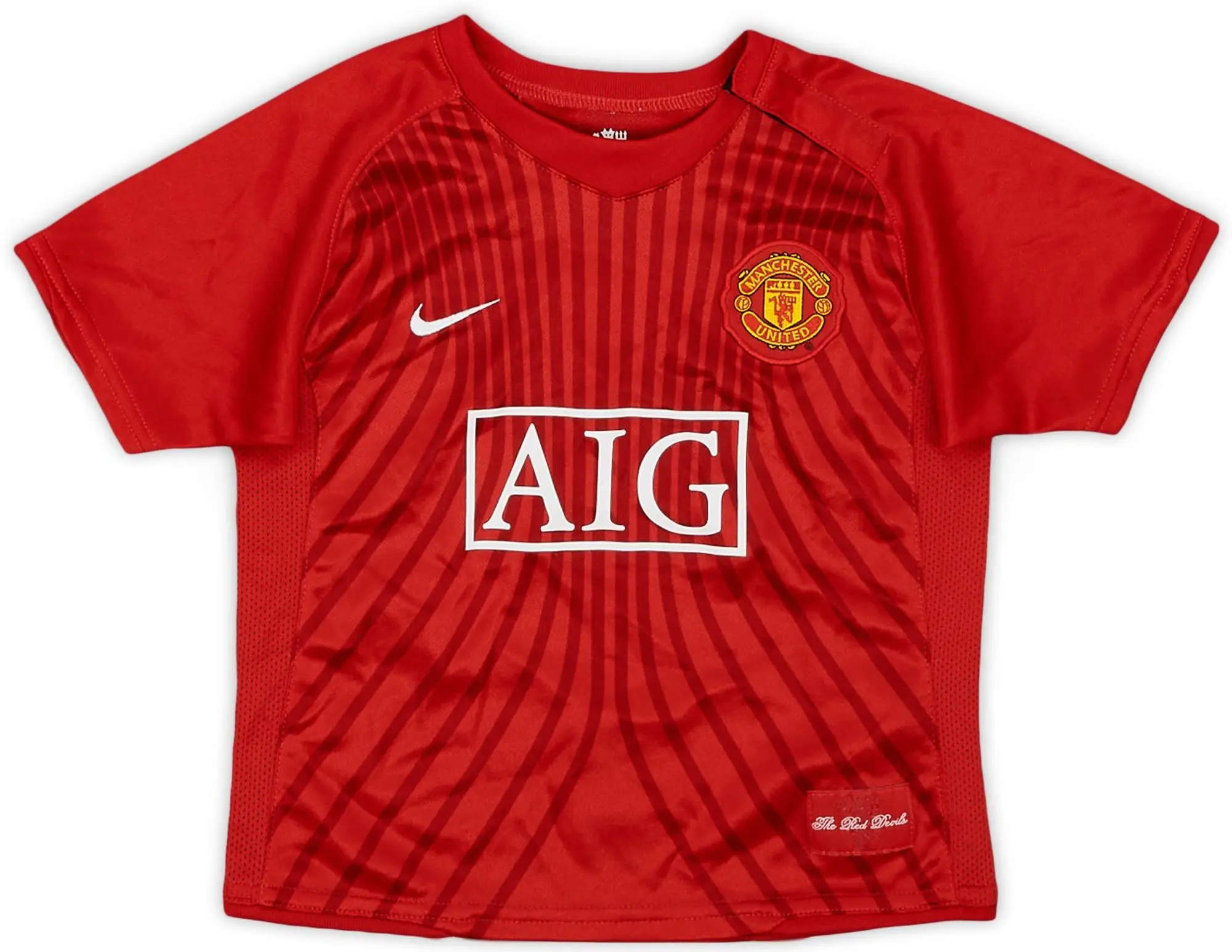 Nike 2007-09 Manchester United Home Shirt - 9/10 - (12-18 Months)