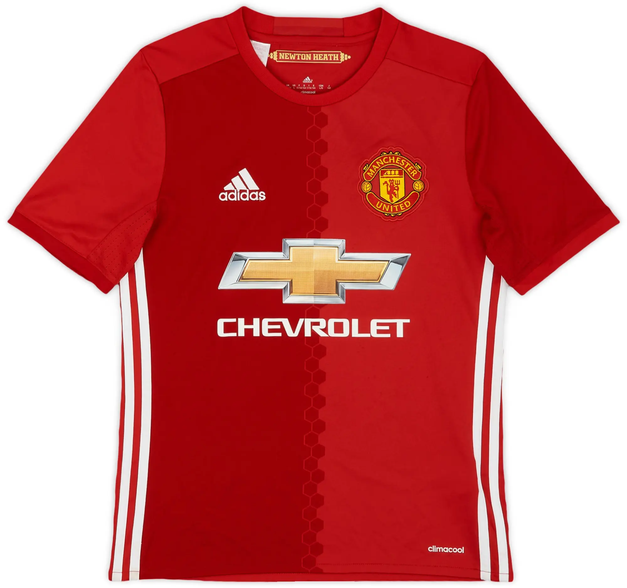 adidas 2016-17 Manchester United Home Shirt - 7/10 - (L.Boys)