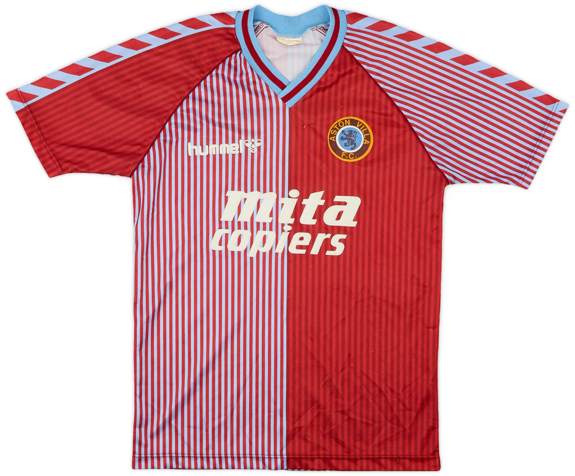 Hummel 1987-89 Aston Villa Home Shirt - 8/10 - (Y)