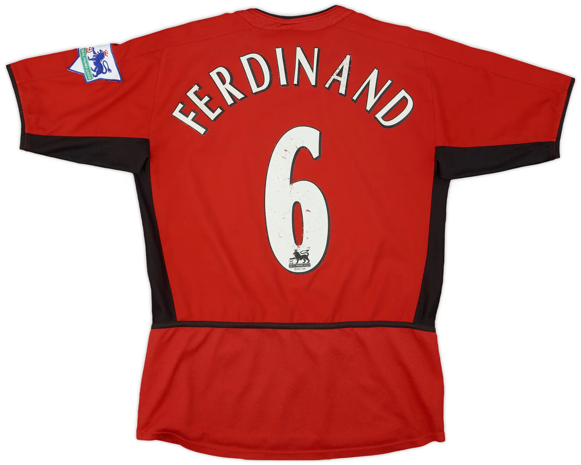 Nike 2002-04 Manchester United Home Shirt Ferdinand #6 - 5/10 - (XL.Boys)