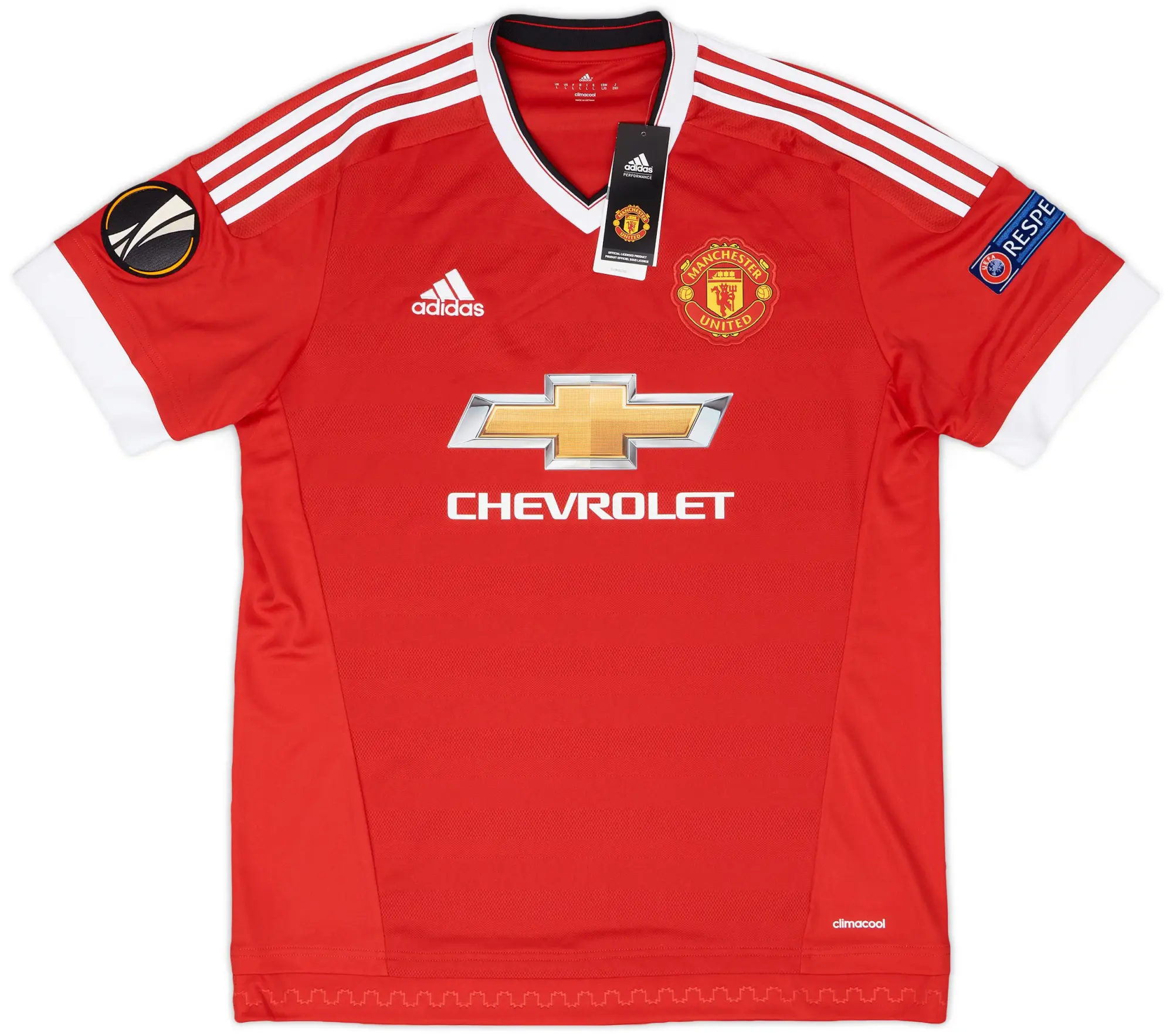adidas 2015-16 Manchester United Home Shirt (L)