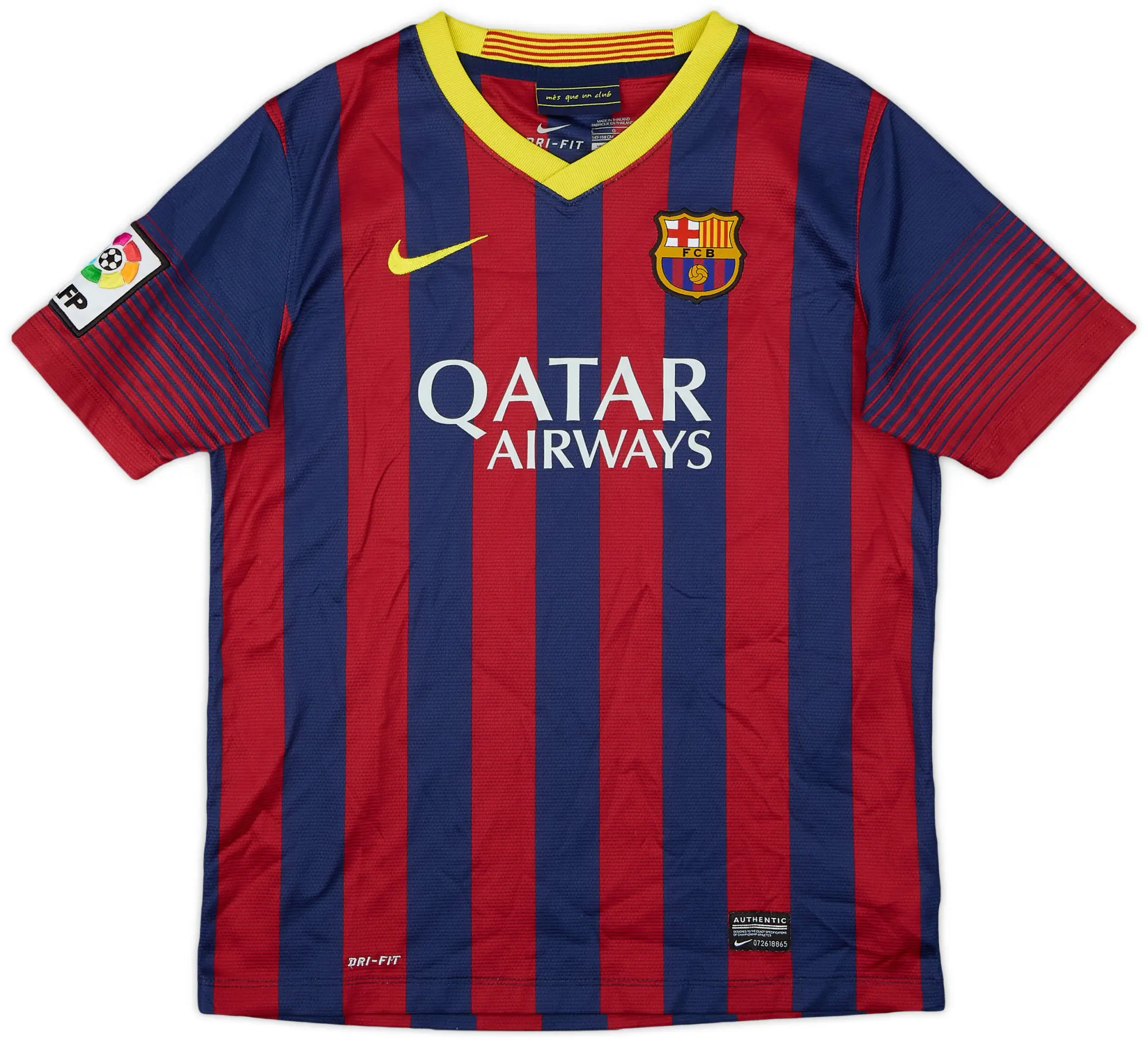 Nike 2013-14 Barcelona Home Shirt - 9/10 - (L.Boys)