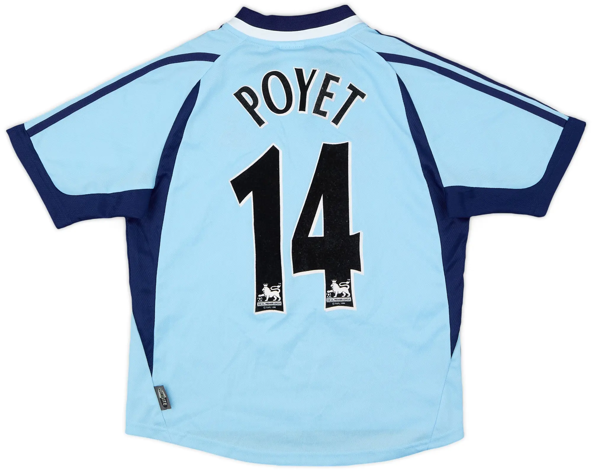 adidas 2001-02 Tottenham Away Shirt Poyet #14 - 6/10 - (L.Boys)