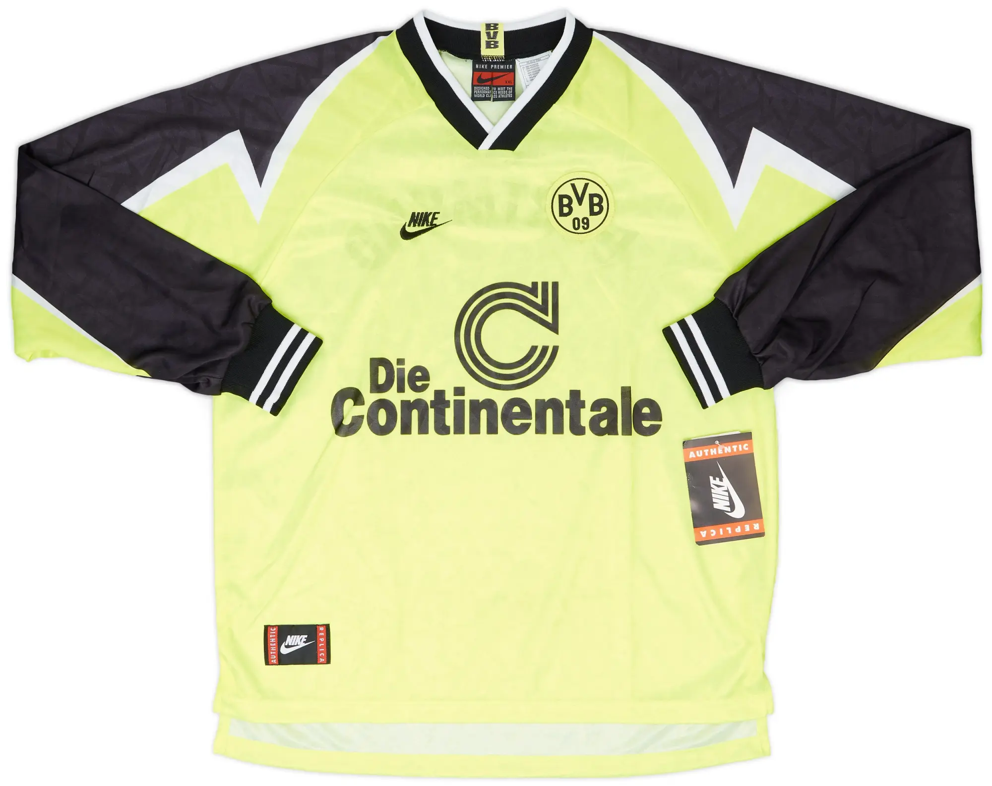 Nike 1995-96 Borussia Dortmund Home L/S Shirt (XXL)