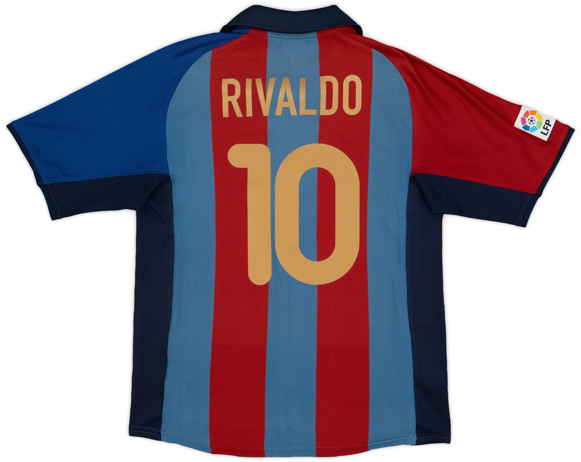 Nike 2001-02 Barcelona Home Shirt Rivaldo #10 - 6/10 - (M)