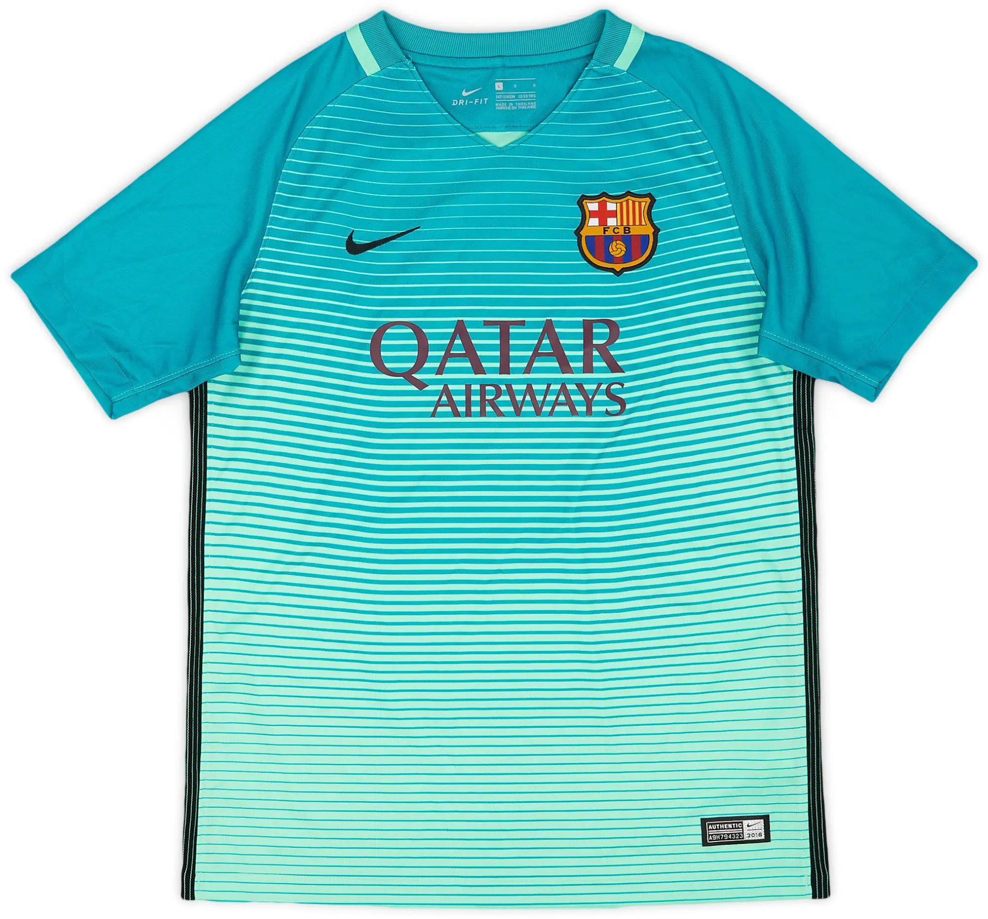 Nike 2016-17 Barcelona Third Shirt - 9/10 - (L.Boys)