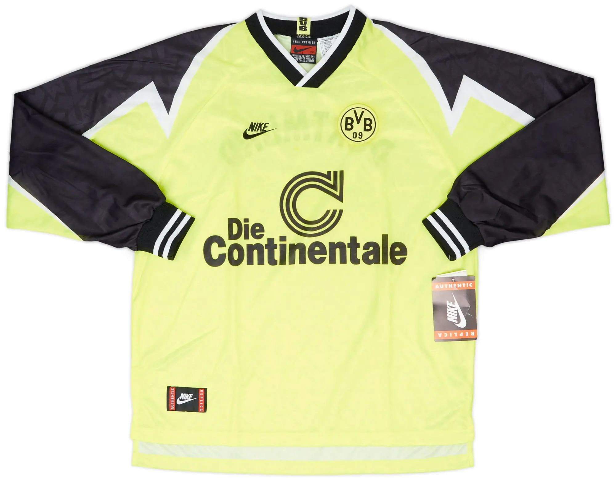 Nike 1995-96 Borussia Dortmund Home L/S Shirt (XXL)