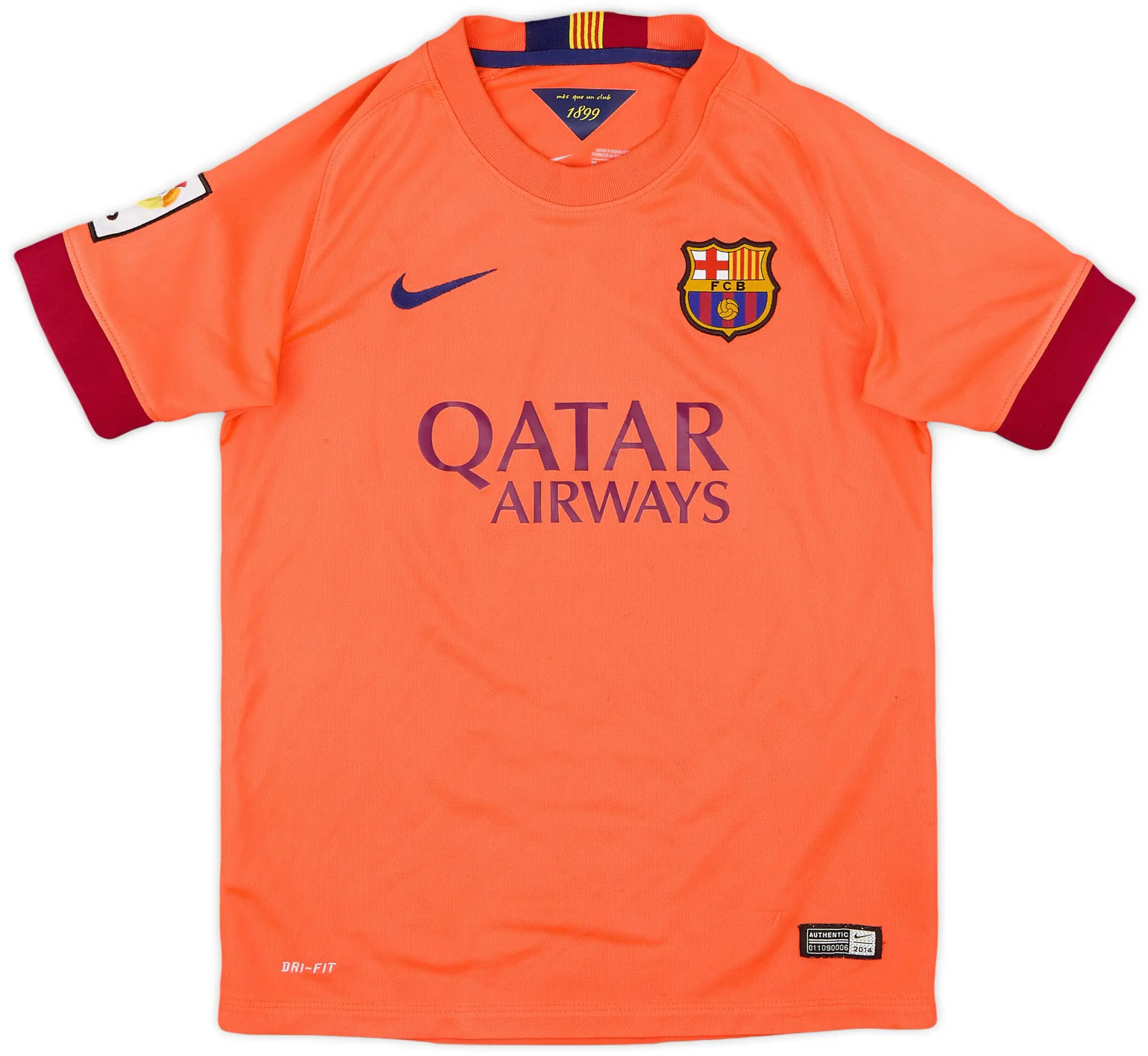 Nike 2014-15 Barcelona Away Shirt - 8/10 - (M.Boys)