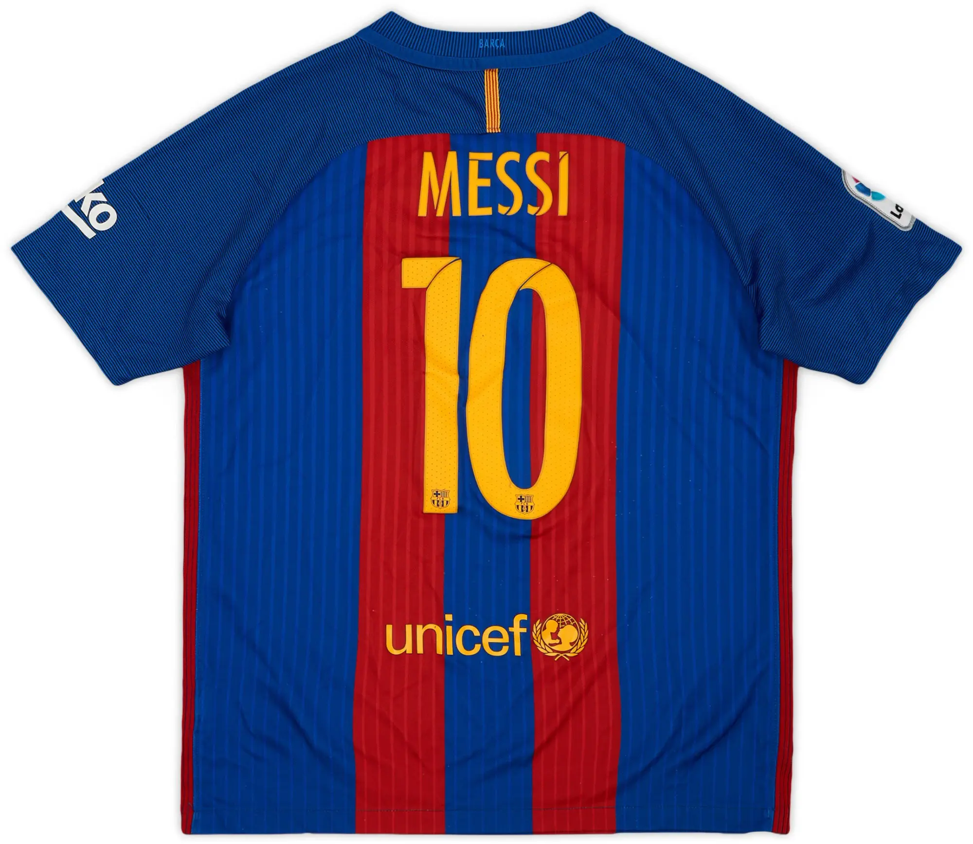 Nike 2016-17 Barcelona Home Shirt Messi #10 - 8/10 - (XL.Boys)