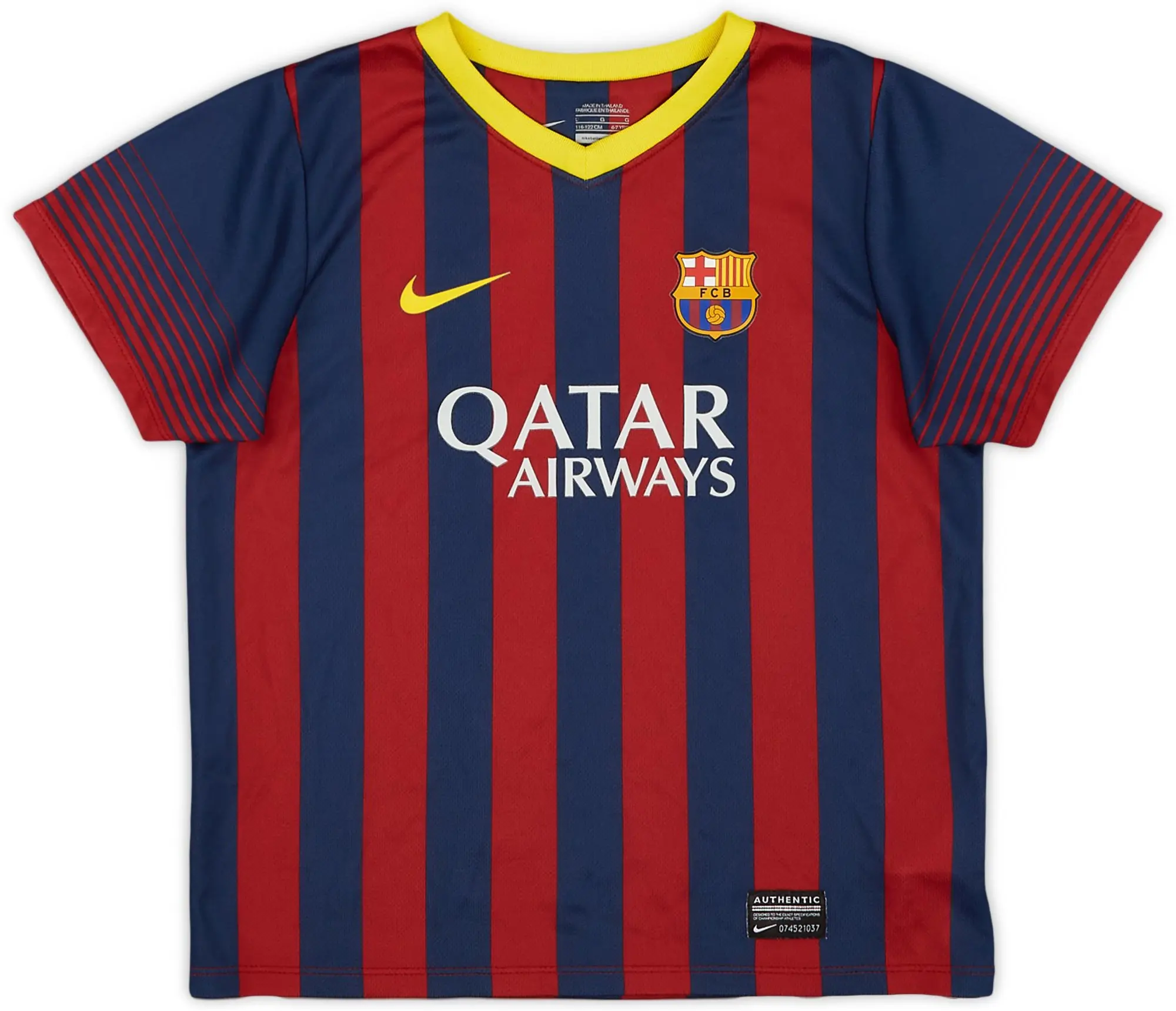 Nike 2013-14 Barcelona Home Shirt - 9/10 - (6-7 Years)