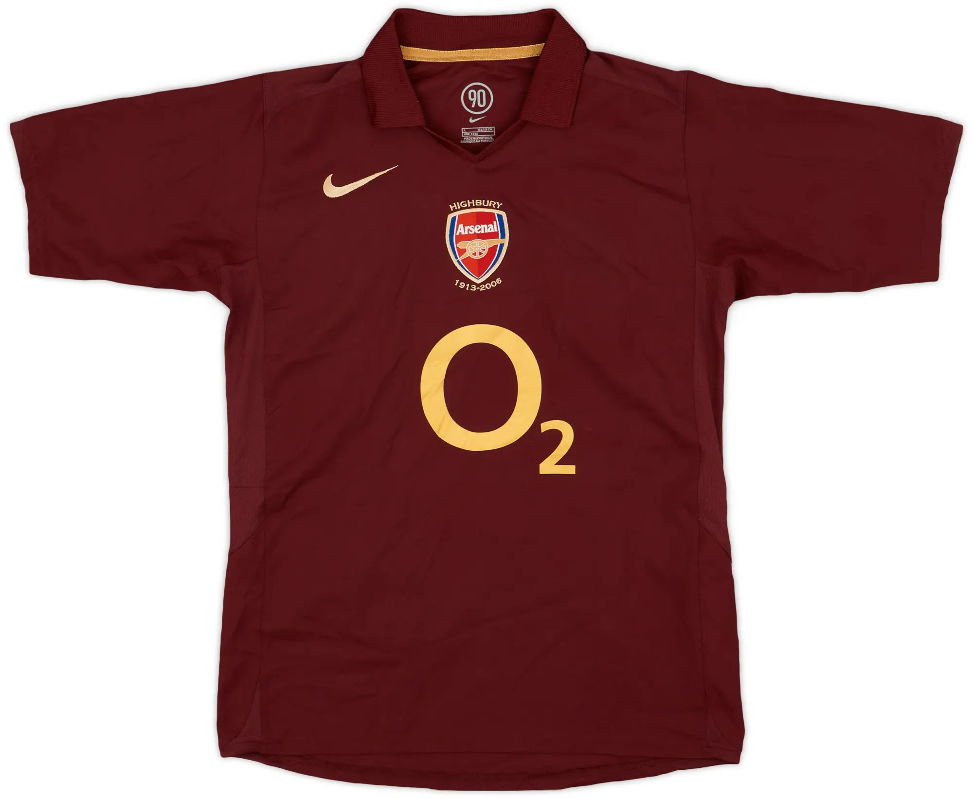 Nike 2005-06 Arsenal Home Shirt - 9/10 - (L.Boys)