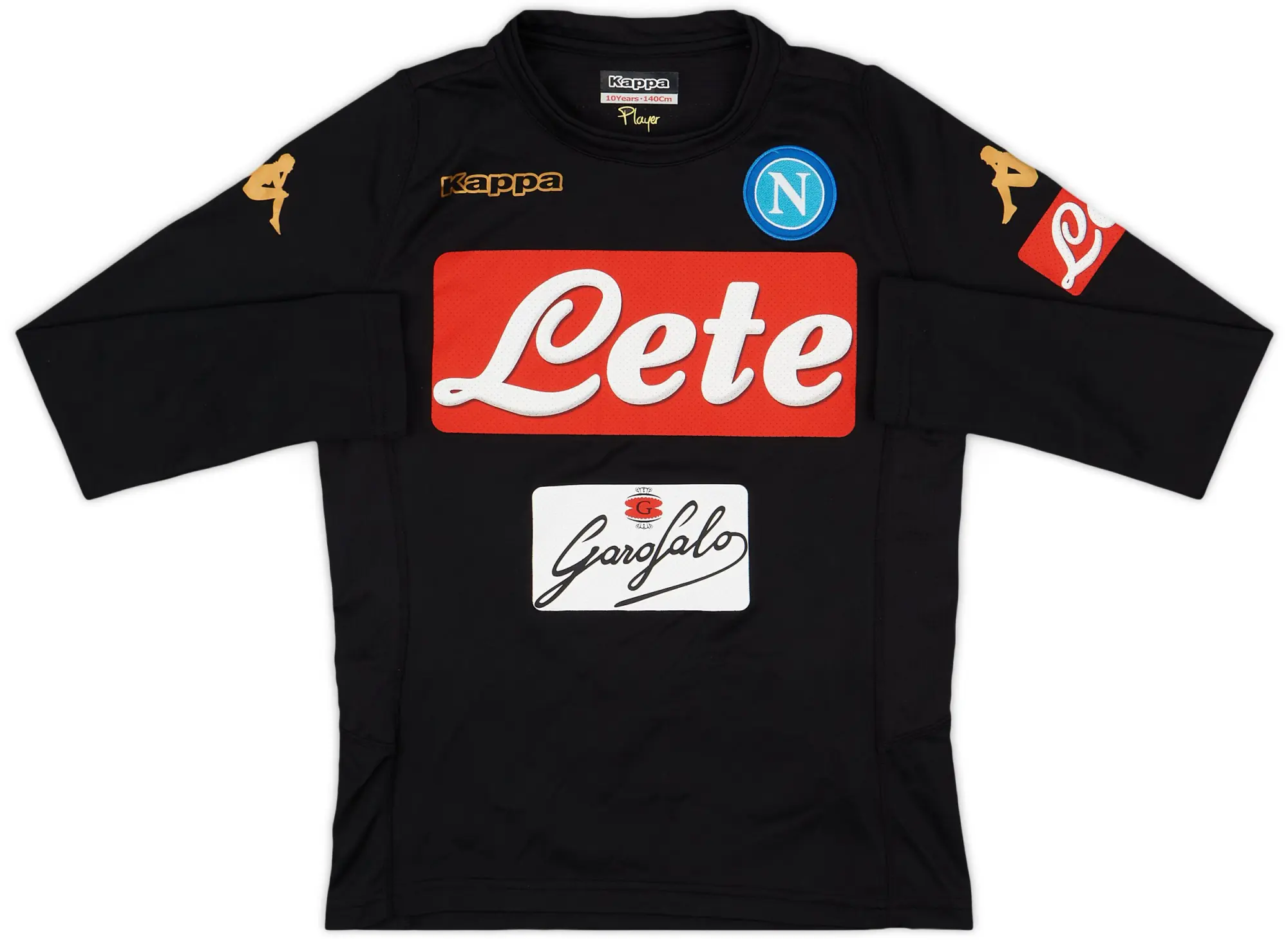 2016-17 Napoli Kappa Training L/S Shirt - 9/10 - (M.Boys)