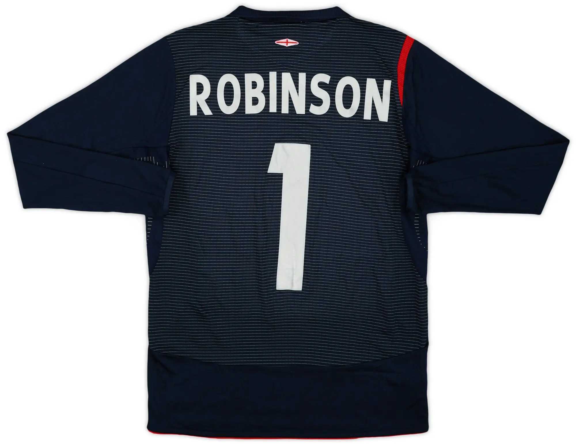 Umbro 2005-06 England GK Shirt Robinson #1 - 8/10 - (XL.Boys)