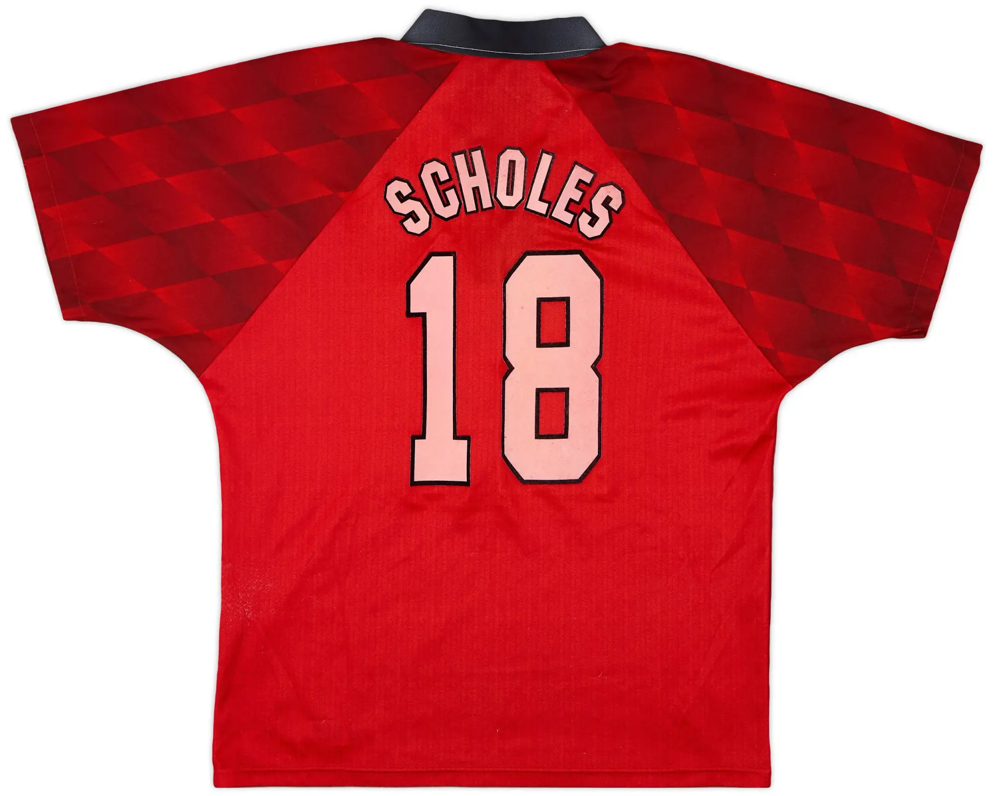 Umbro 1996-98 Manchester United Home Shirt Scholes #18 - 7/10 - (M)