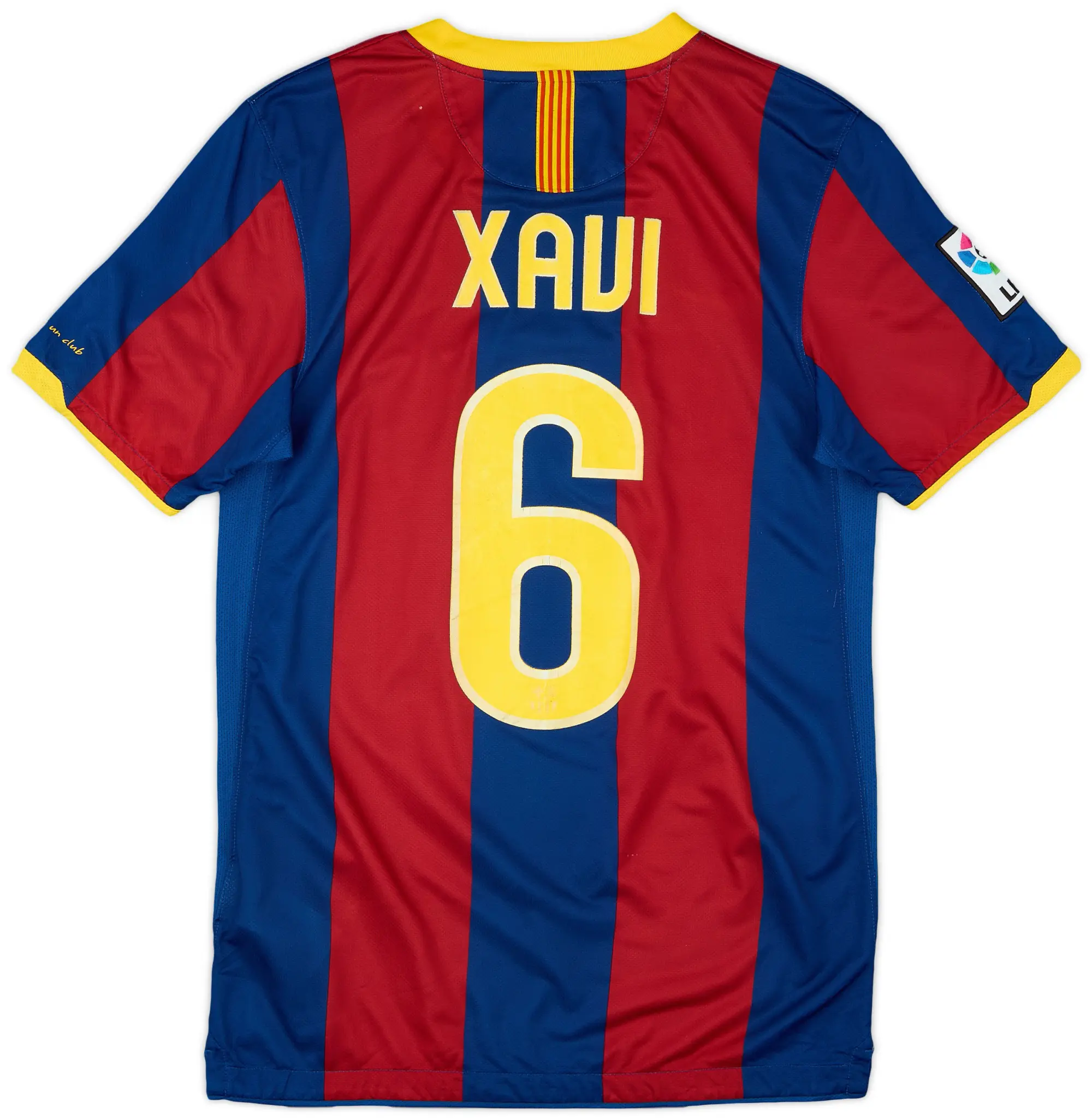 Nike 2010-11 Barcelona Home Shirt Xavi #6 - 7/10 - (S)