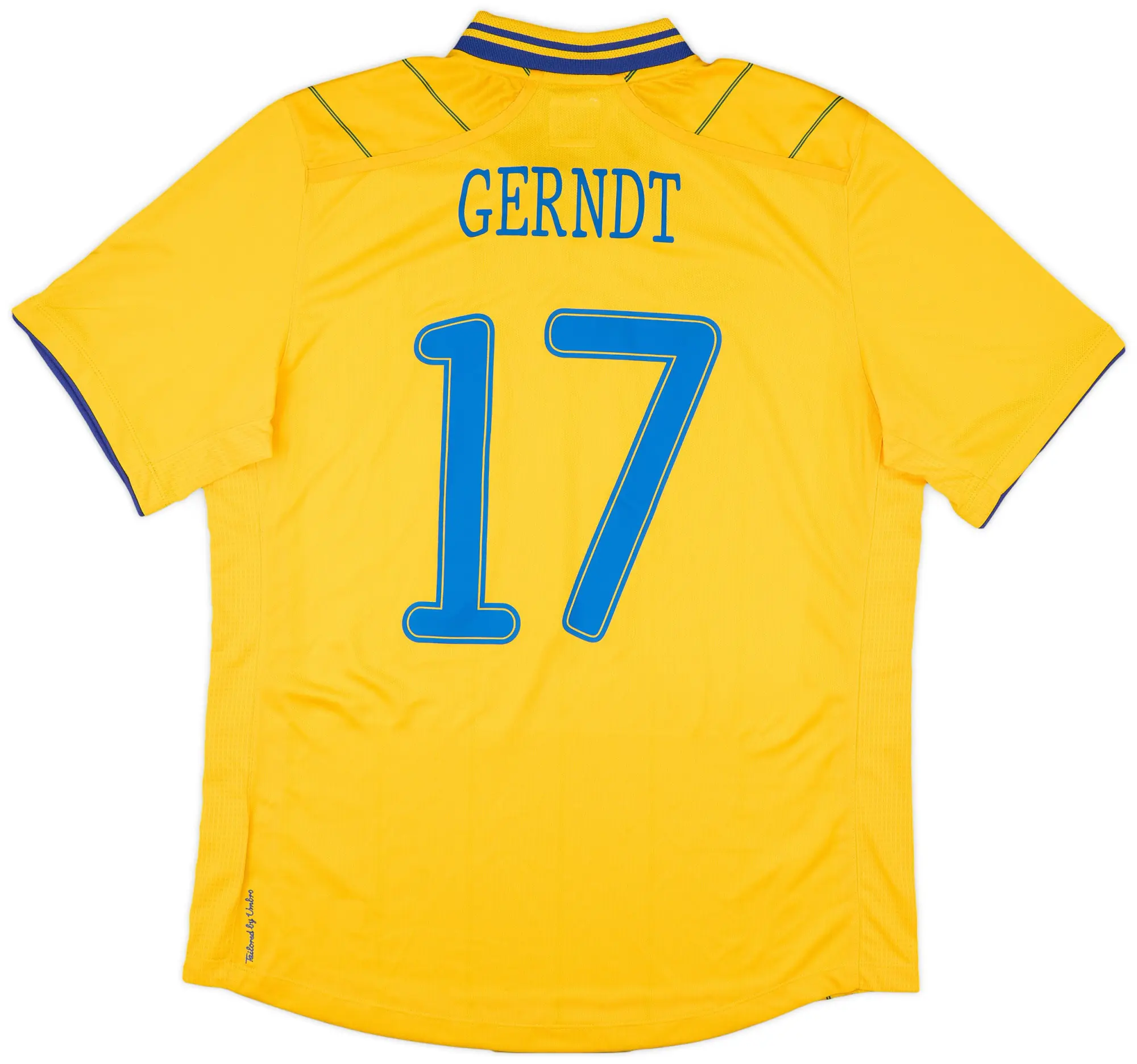 Umbro 2012 Sweden Match Issue Home Shirt Gerndt #17