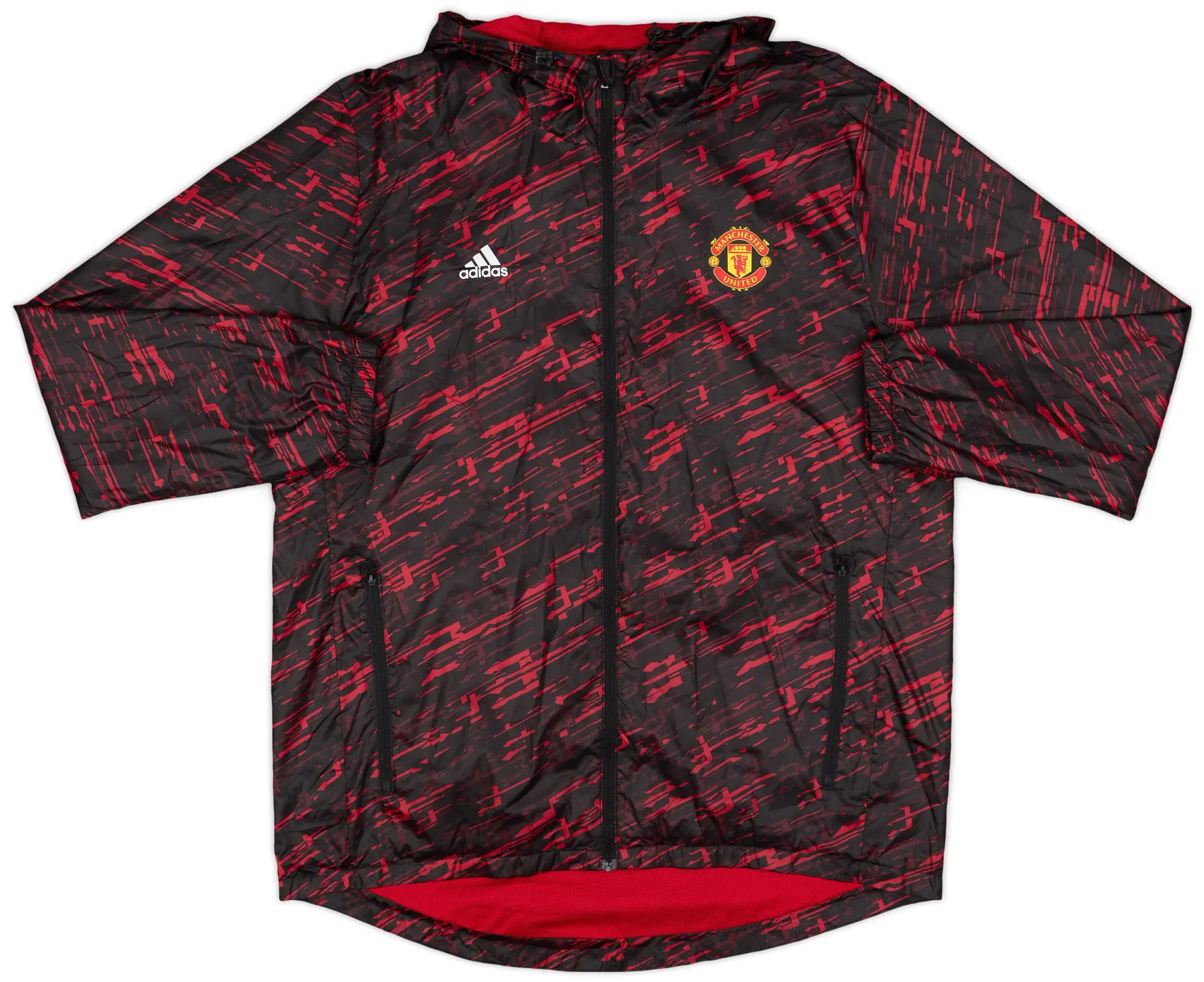 2016-17 Manchester United adidas Hooded Track Jacket - 8/10 - (L)