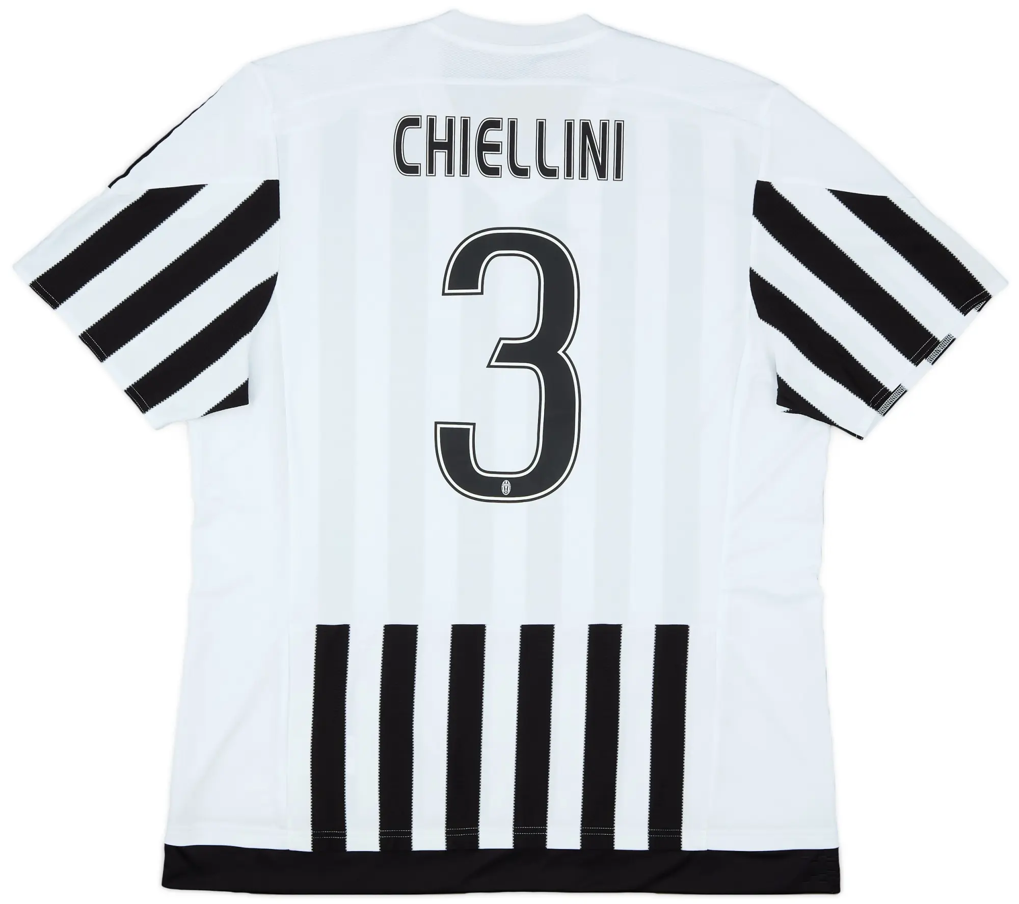adidas 2015-16 Juventus Authentic Home Shirt Chiellini #3 - 7/10 - (XXL)