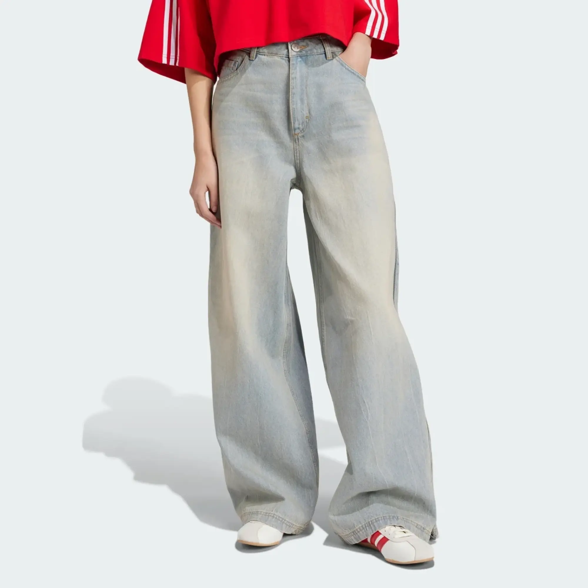 adidas Originals Women Adilenium Season 3 Zip Washed Denim P