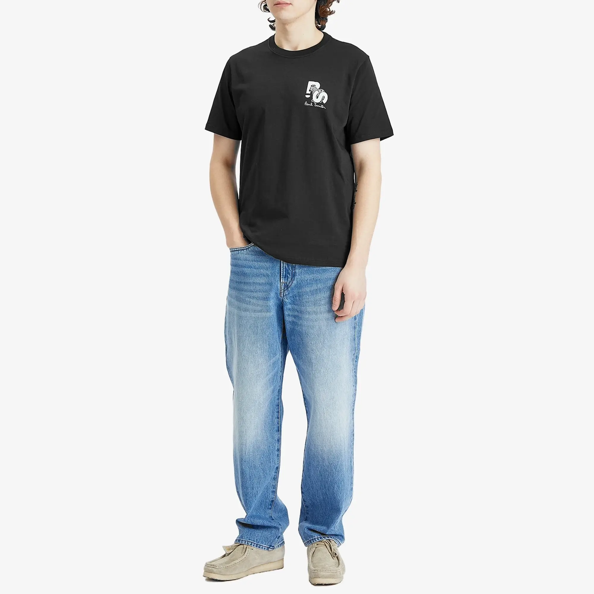 Paul Smith Men's PS Chest Zebra T-Shirt Black