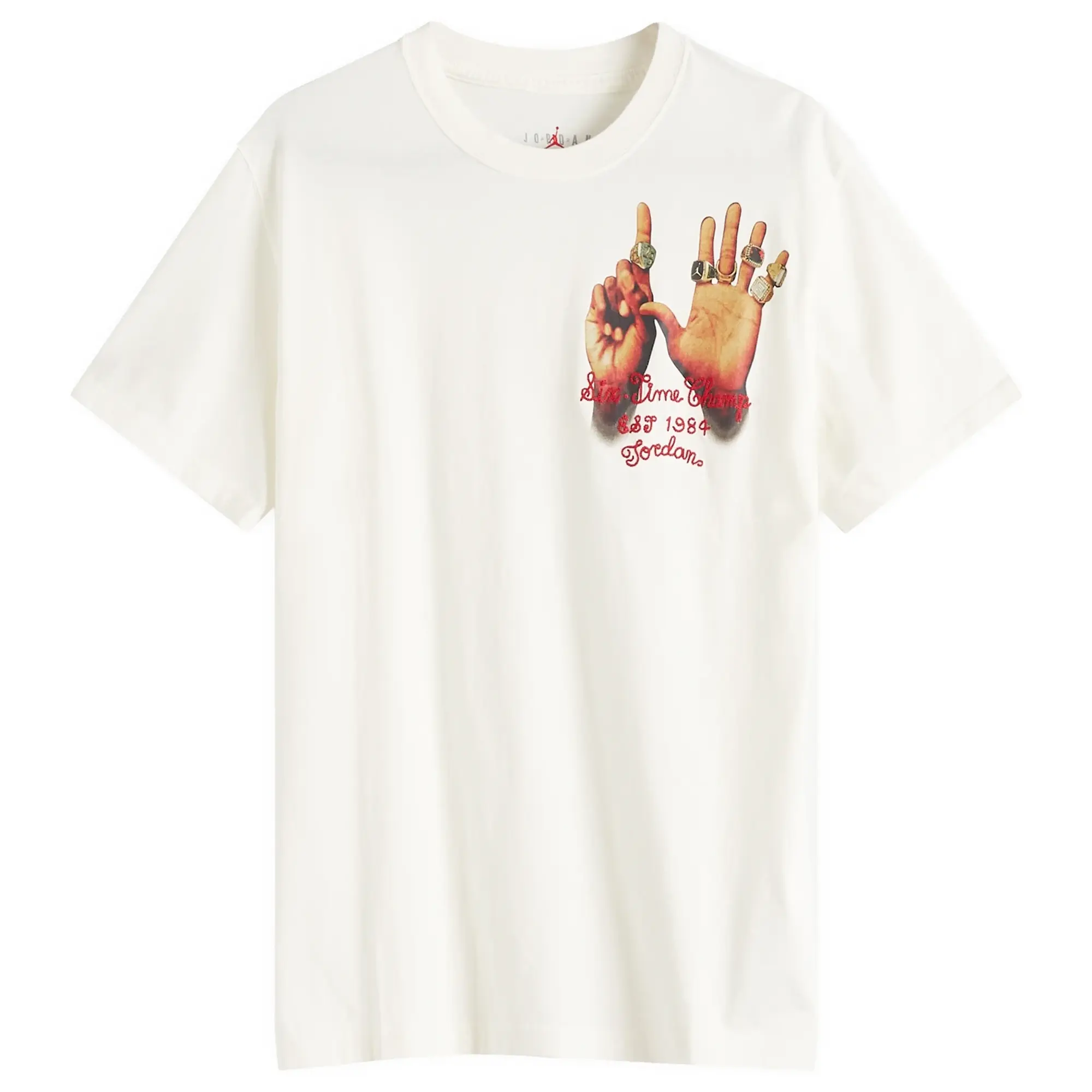 Nike Jordan Air Jordan Women's W Graphic 6 Ring T-Shirt Sail