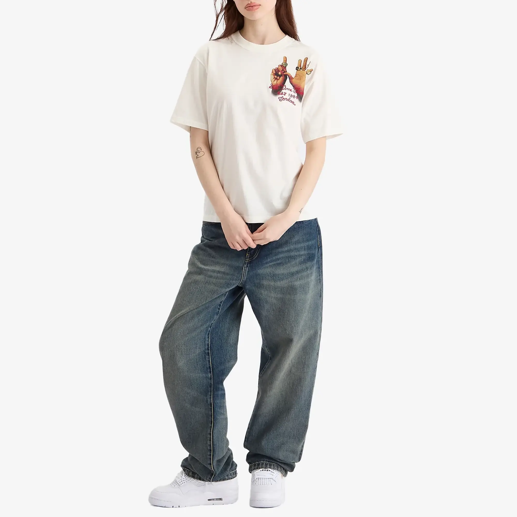 Nike Jordan Air Jordan Women's W Graphic 6 Ring T-Shirt Sail
