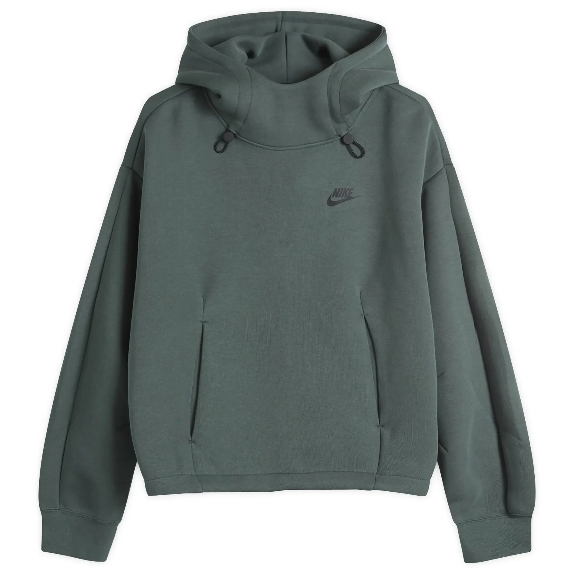 Nike Women's Tech Fleece Oversized Hoodie Green/Black