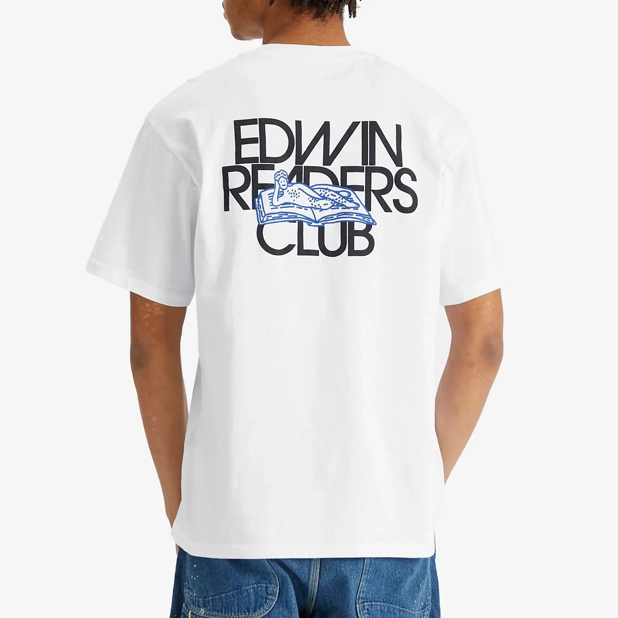Edwin Cotton Uniform Regular Fit Short Sleeve Graphic T-Shirt, White