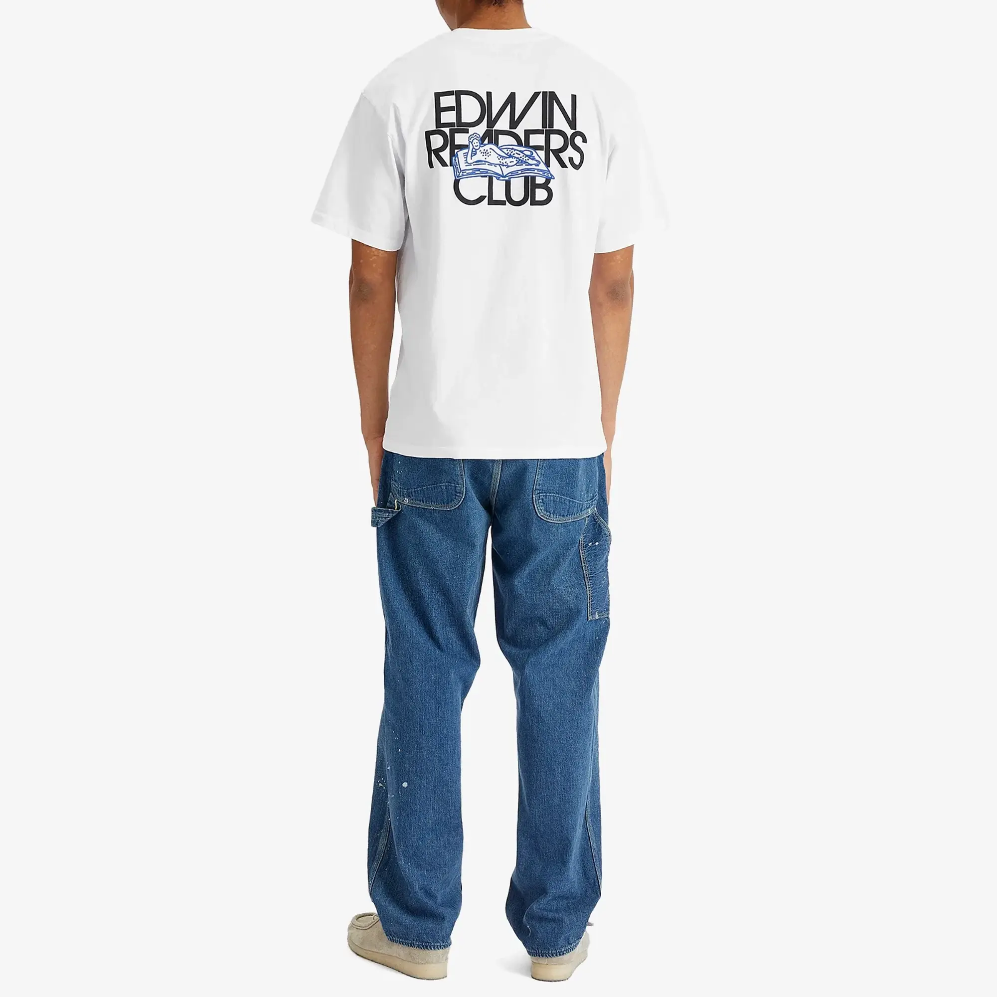 Edwin Cotton Uniform Regular Fit Short Sleeve Graphic T-Shirt, White