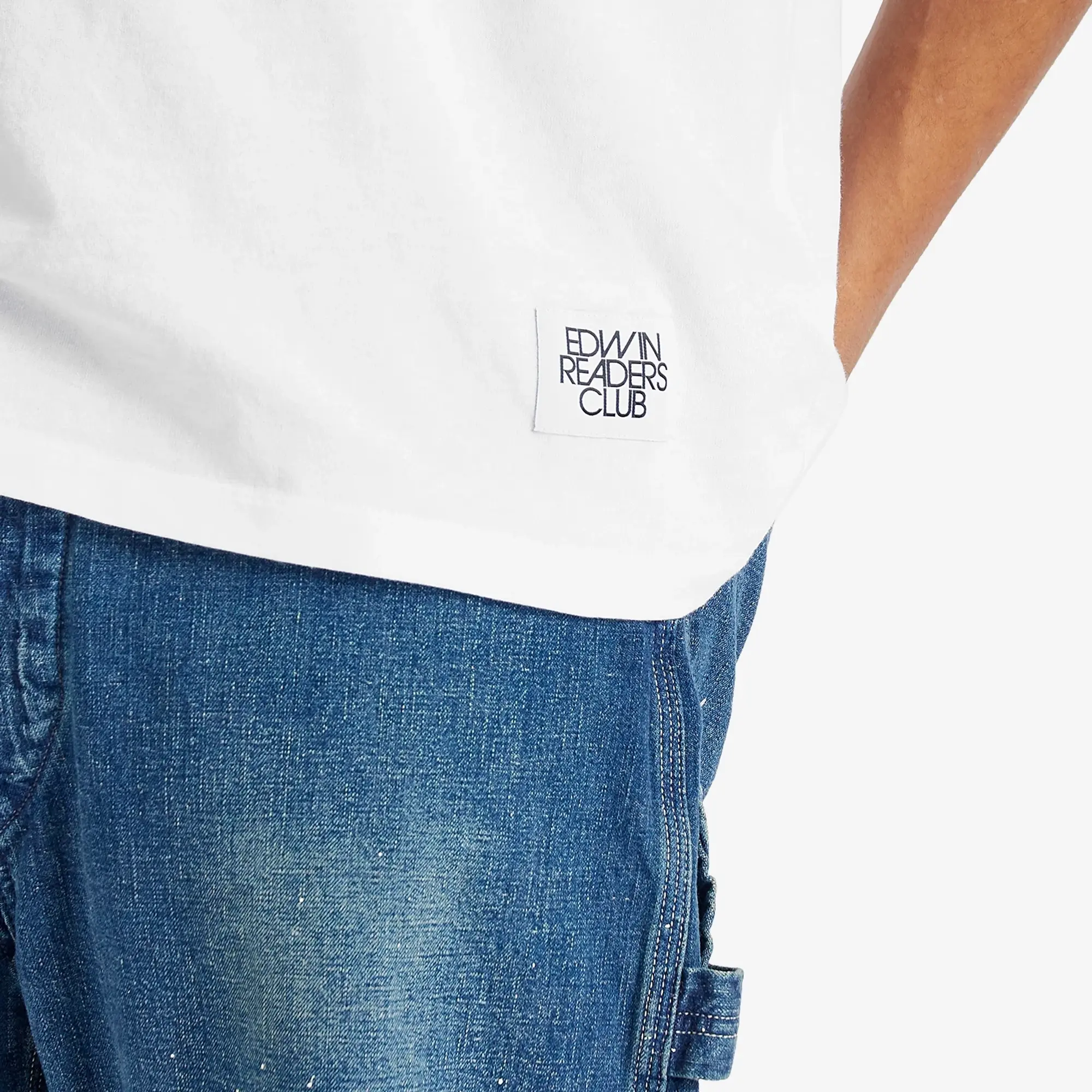 Edwin Cotton Uniform Regular Fit Short Sleeve Graphic T-Shirt, White