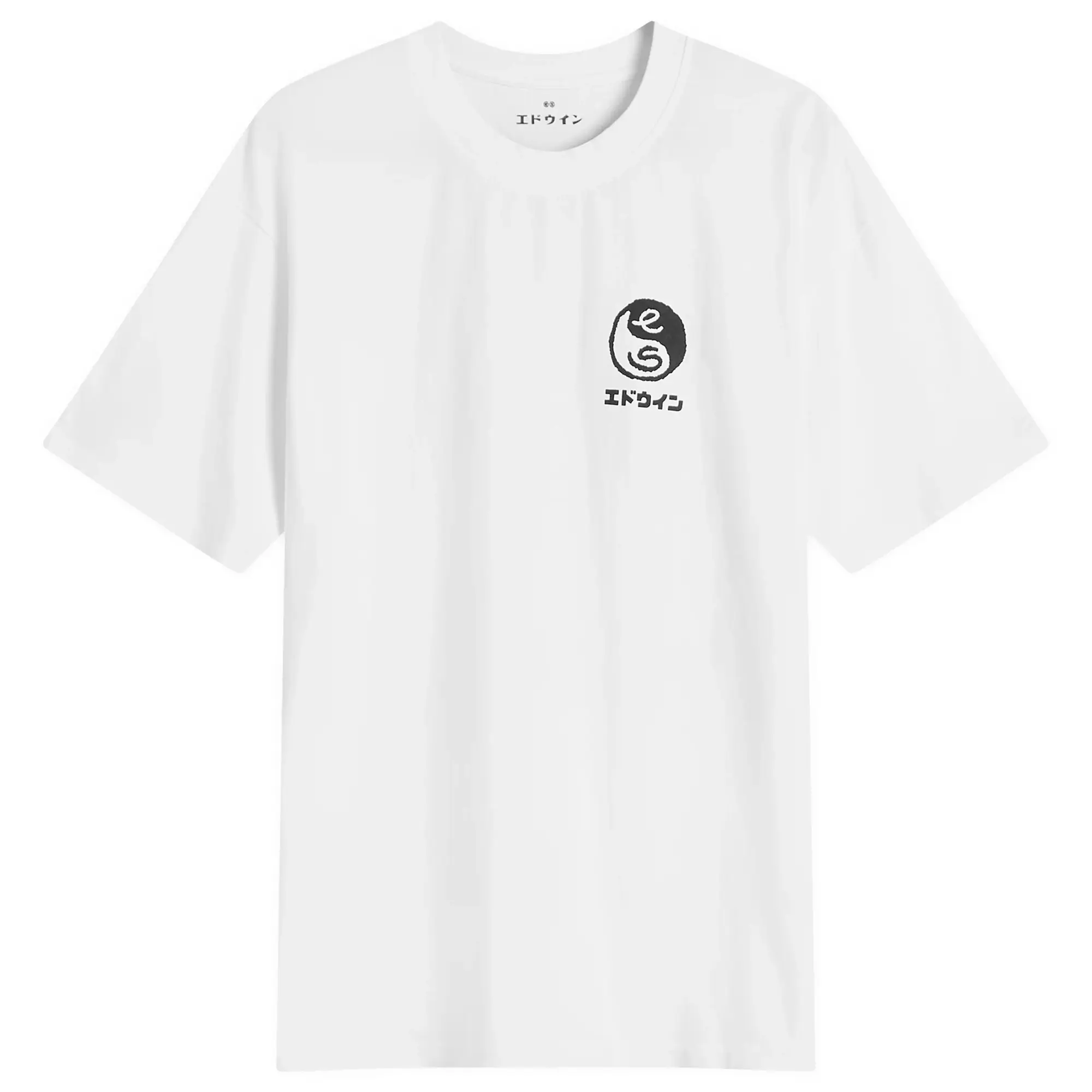 Edwin Cotton Regular Fit Short Sleeve Graphic T-Shirt, White