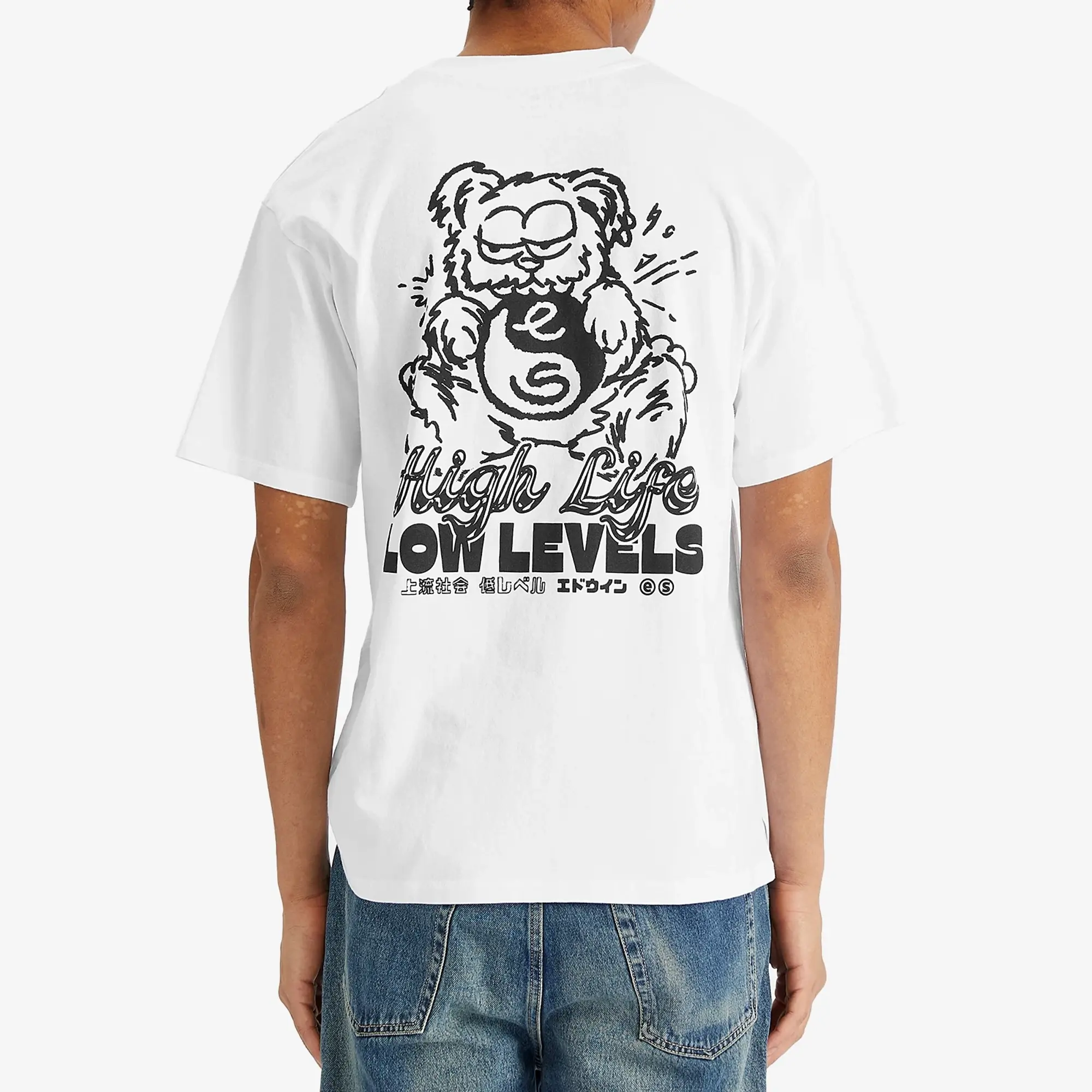 Edwin Cotton Regular Fit Short Sleeve Graphic T-Shirt, White