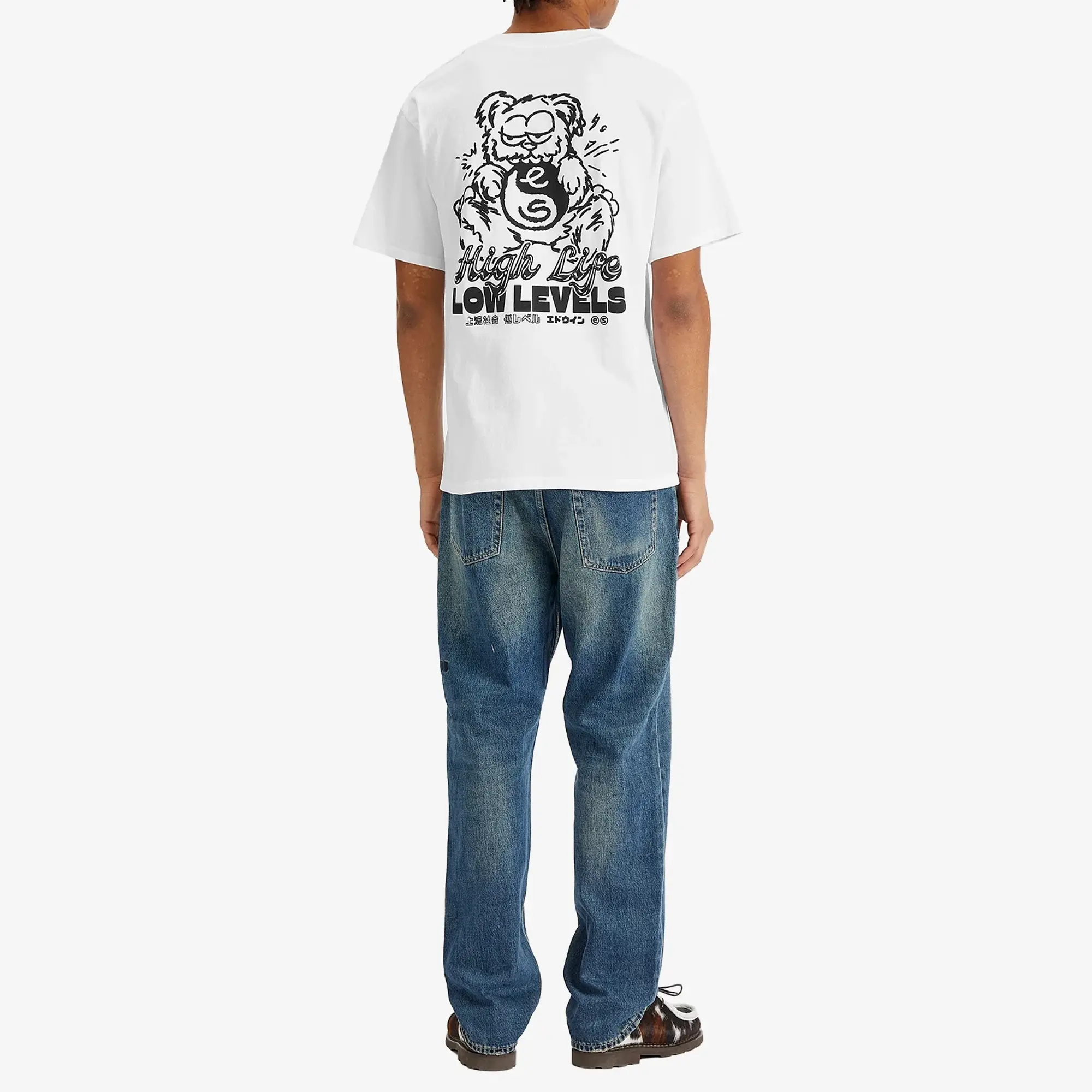 Edwin Cotton Regular Fit Short Sleeve Graphic T-Shirt, White