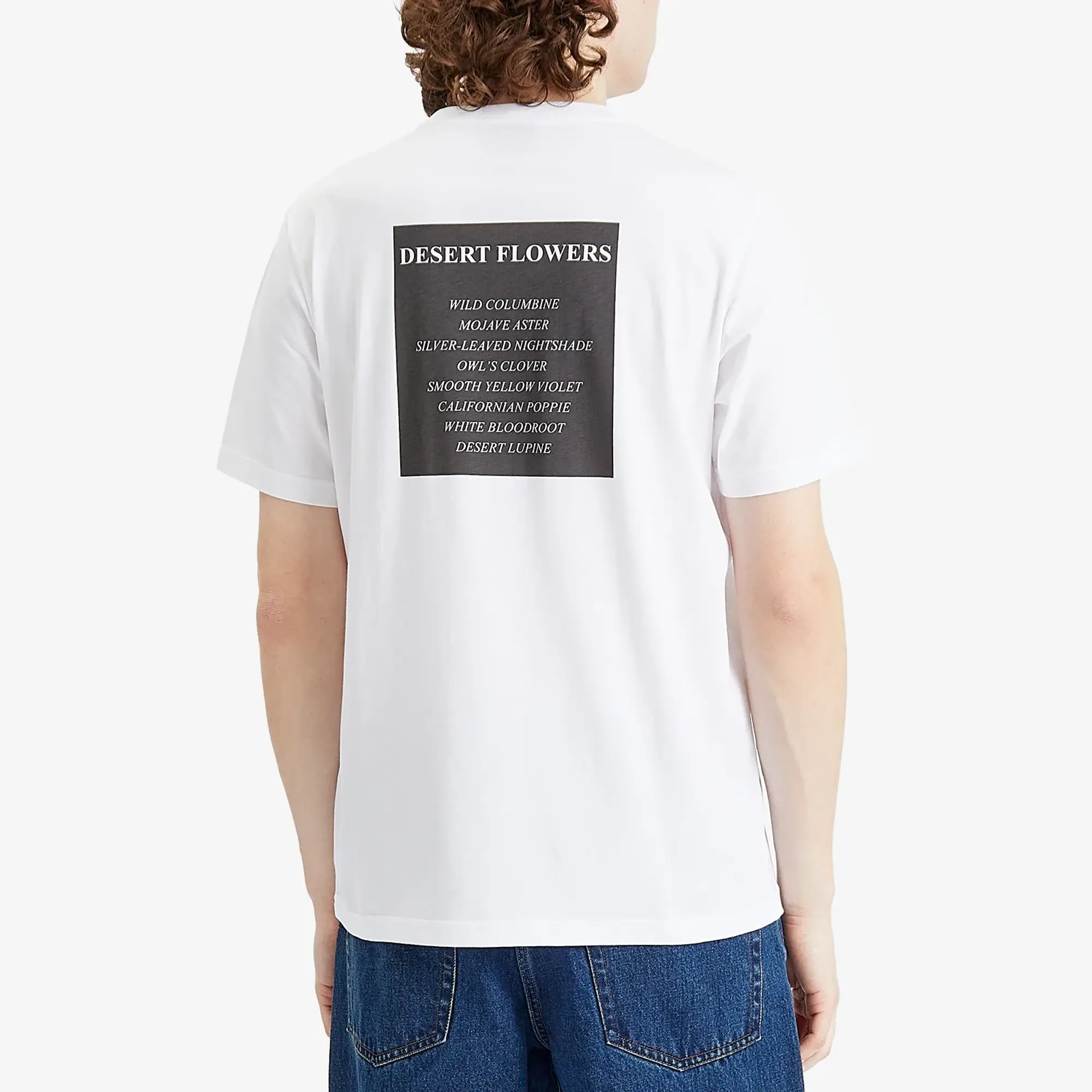 Ps Paul Smith Card Print Logo T-Shirt With Back Print In White