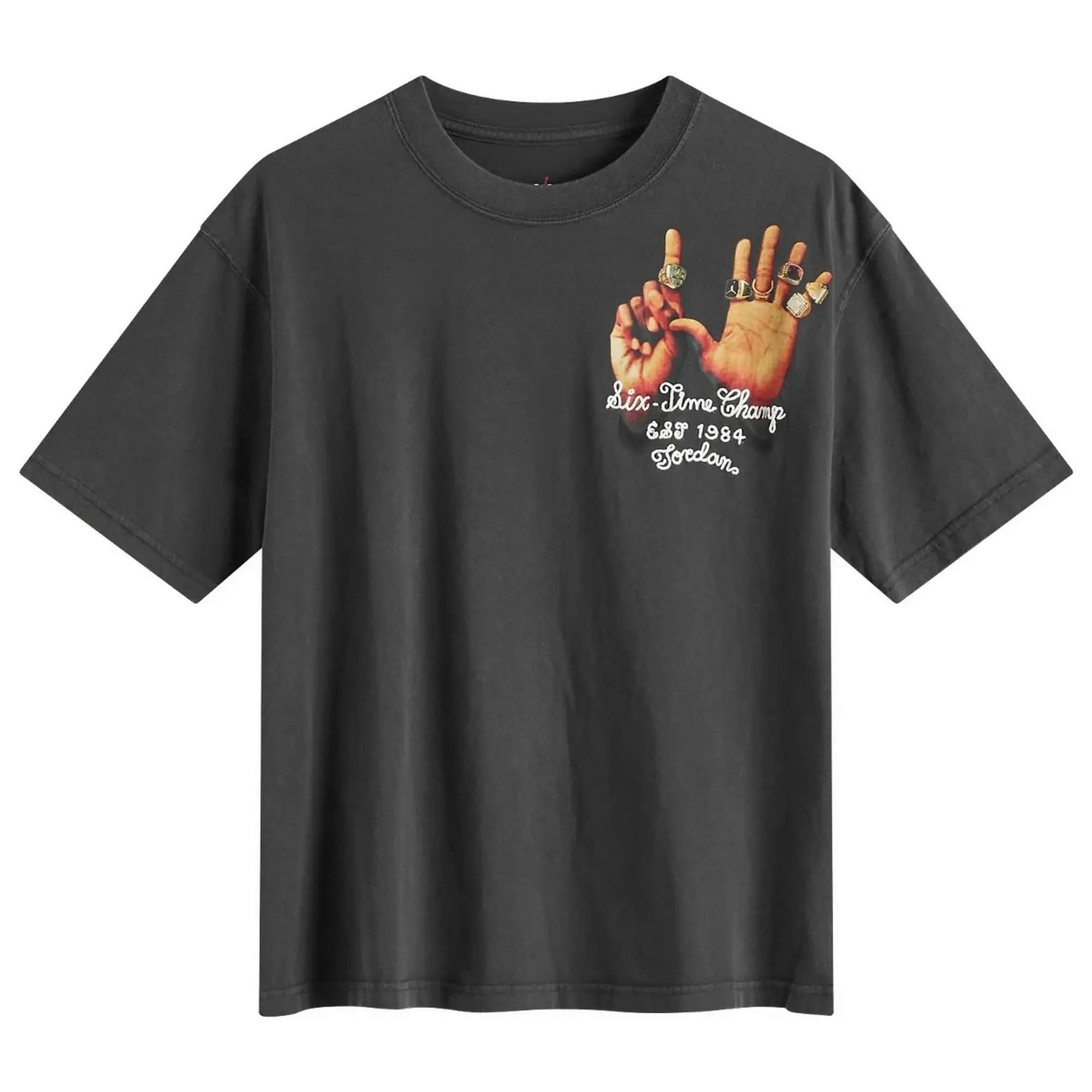 Nike Jordan Air Jordan Women's W Graphic 6 Ring T-Shirt Off Noir