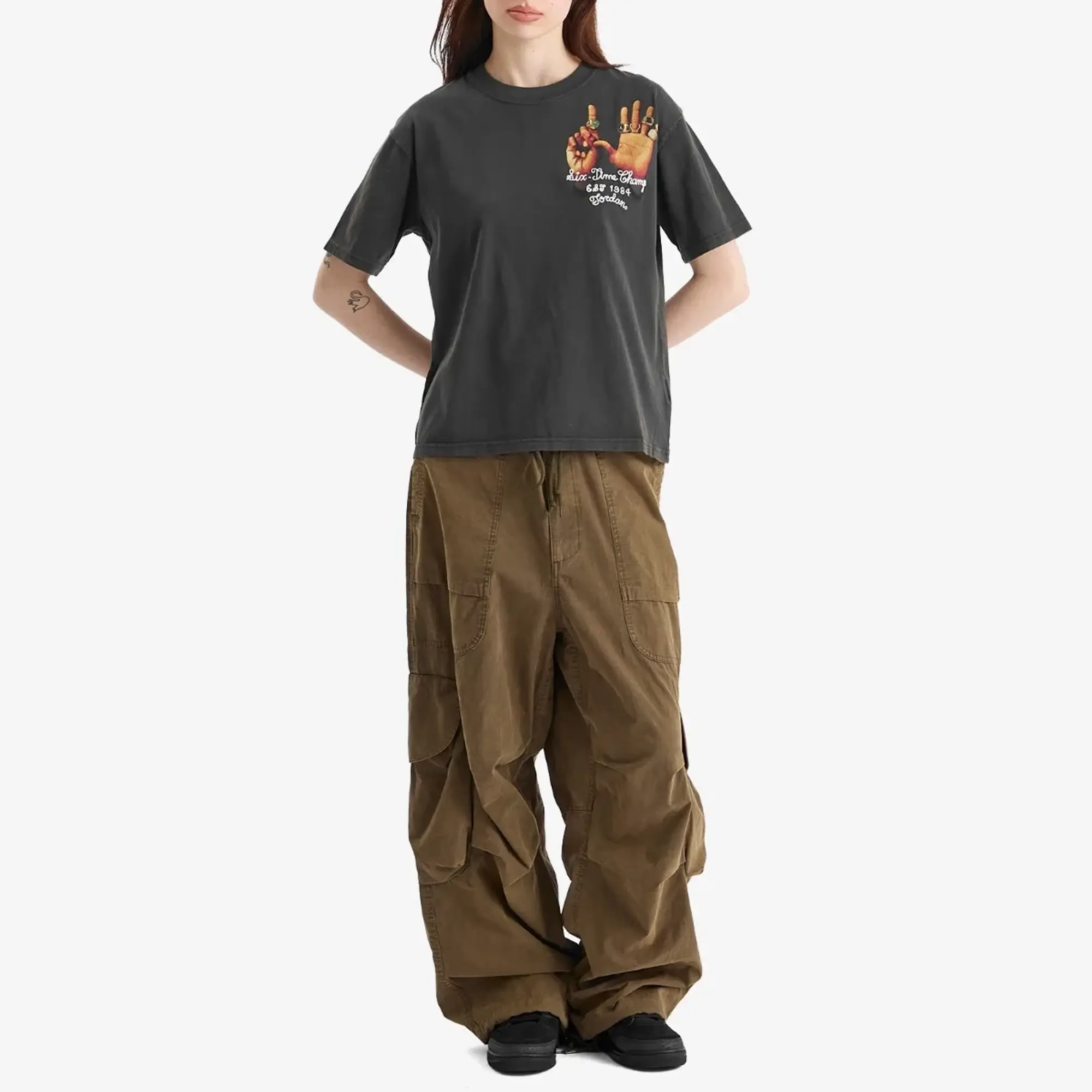 Nike Jordan Air Jordan Women's W Graphic 6 Ring T-Shirt Off Noir