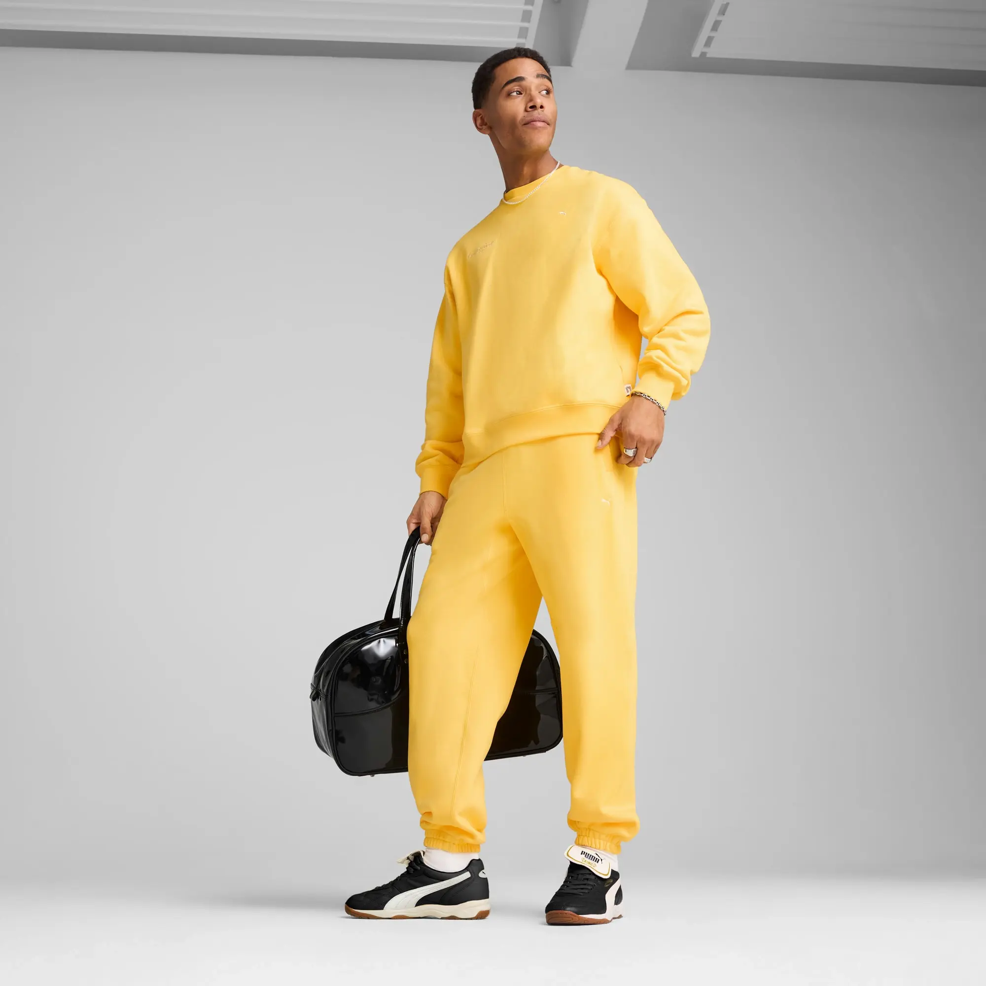 PUMA MMQ Graphic Crew Shirt Men, Sunny Yellow