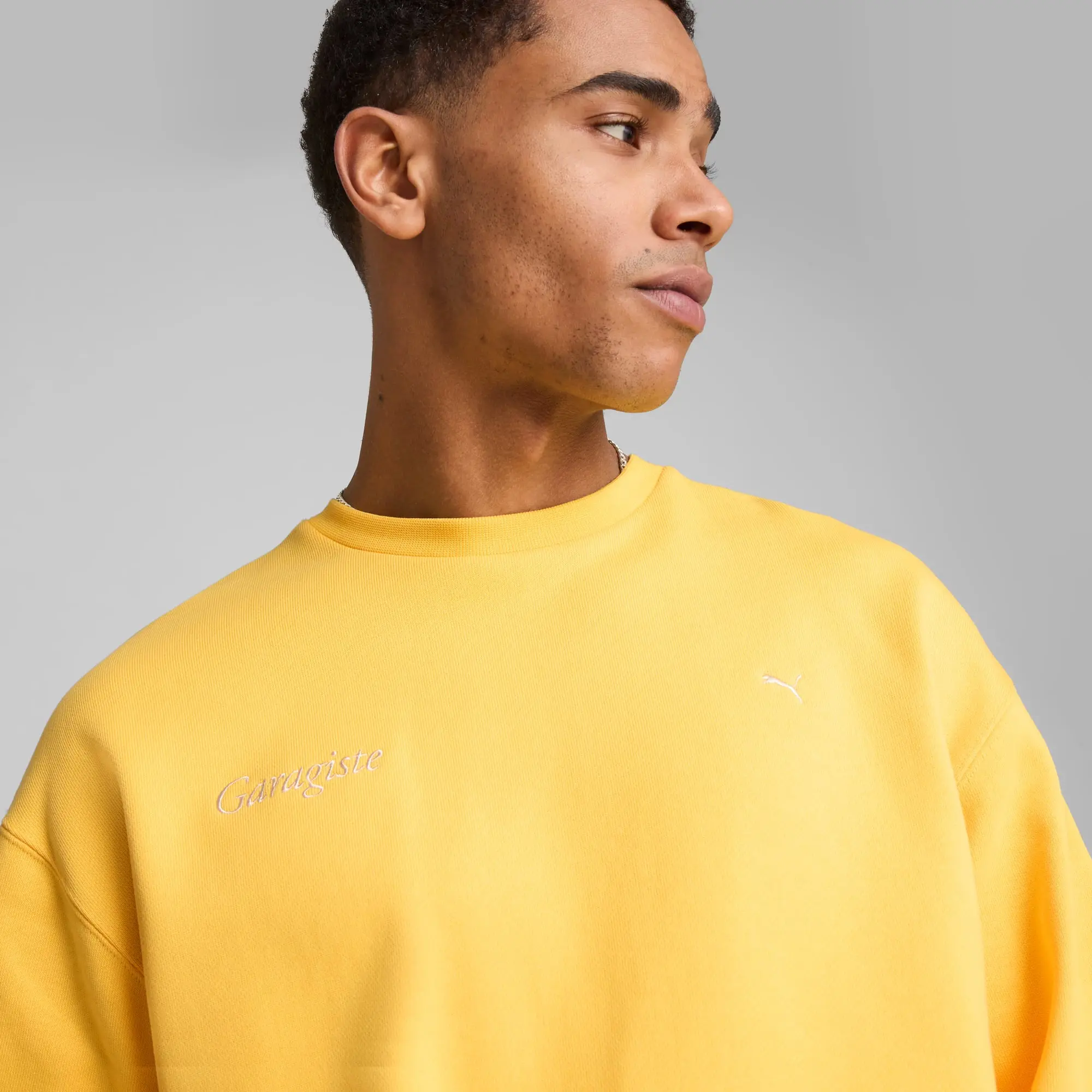 PUMA MMQ Graphic Crew Shirt Men, Sunny Yellow