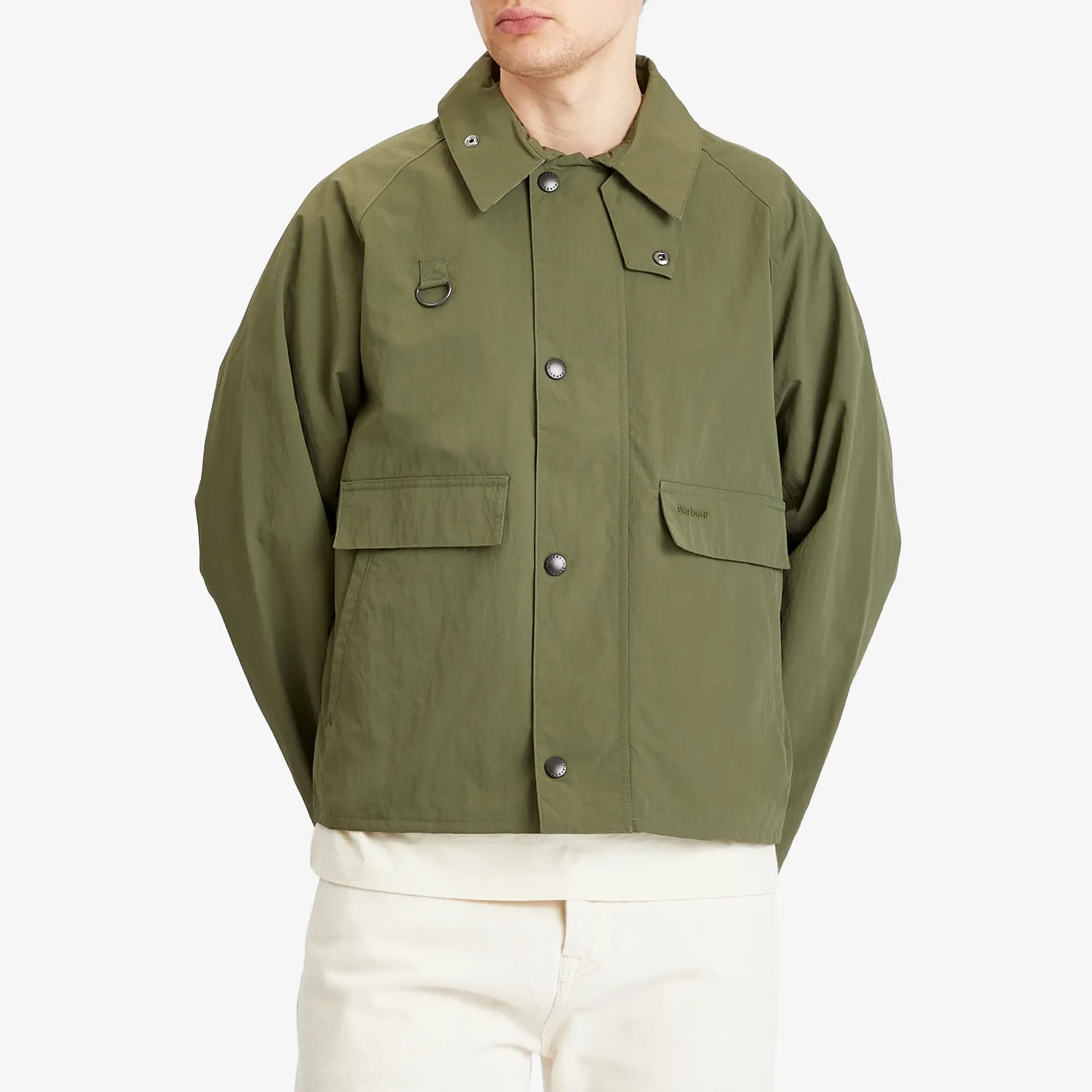 Barbour Men's OS Spey Lightweight Showerproof Jacket Fern