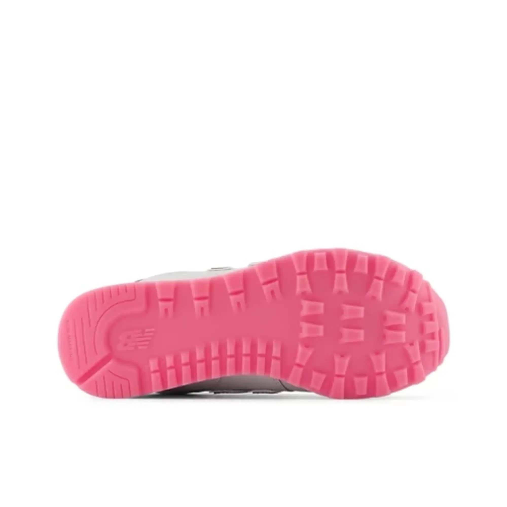New Balance Kids' 574 in Grey/Pink Synthetic