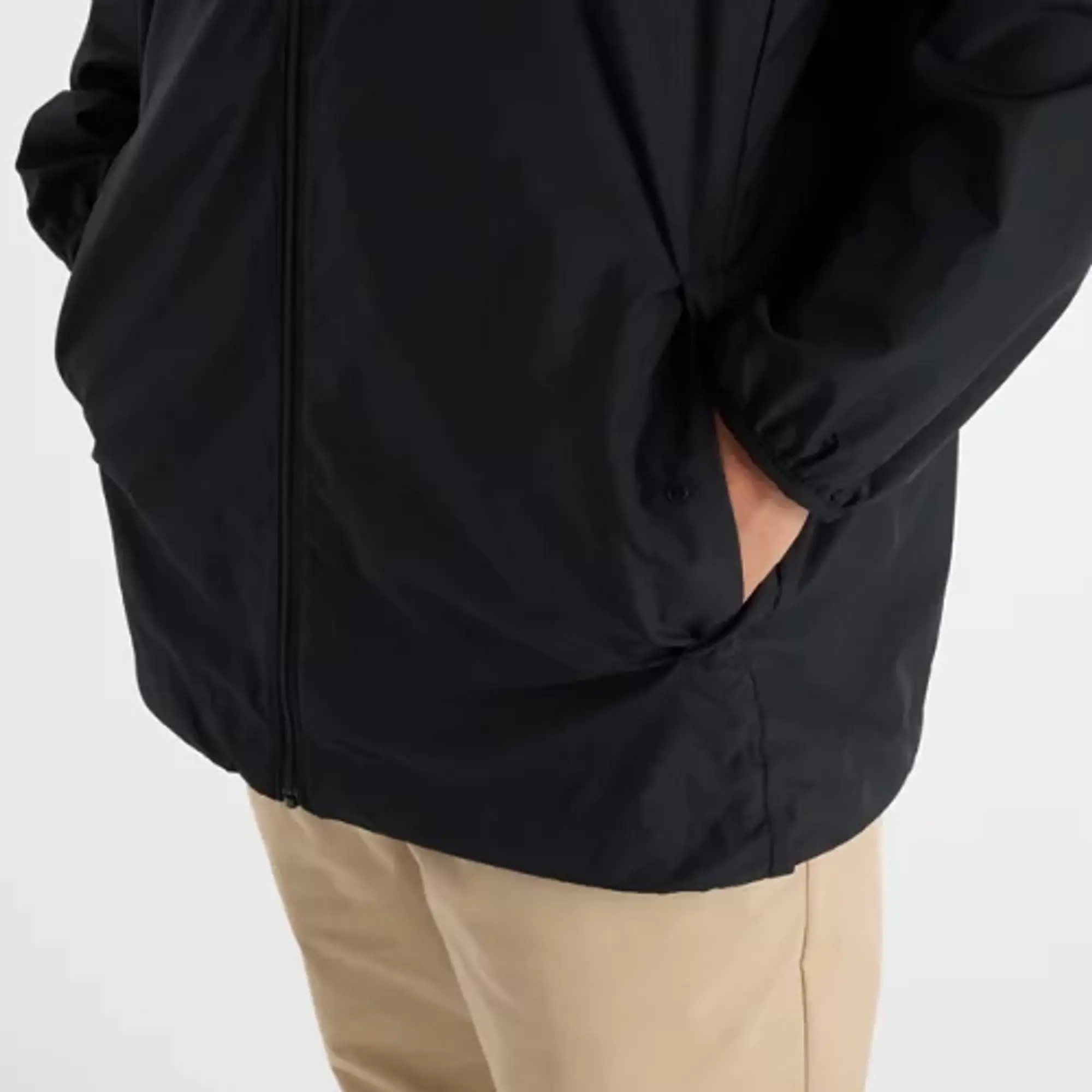 New Balance Men's Athletics Packable Jacket in Black Polyester