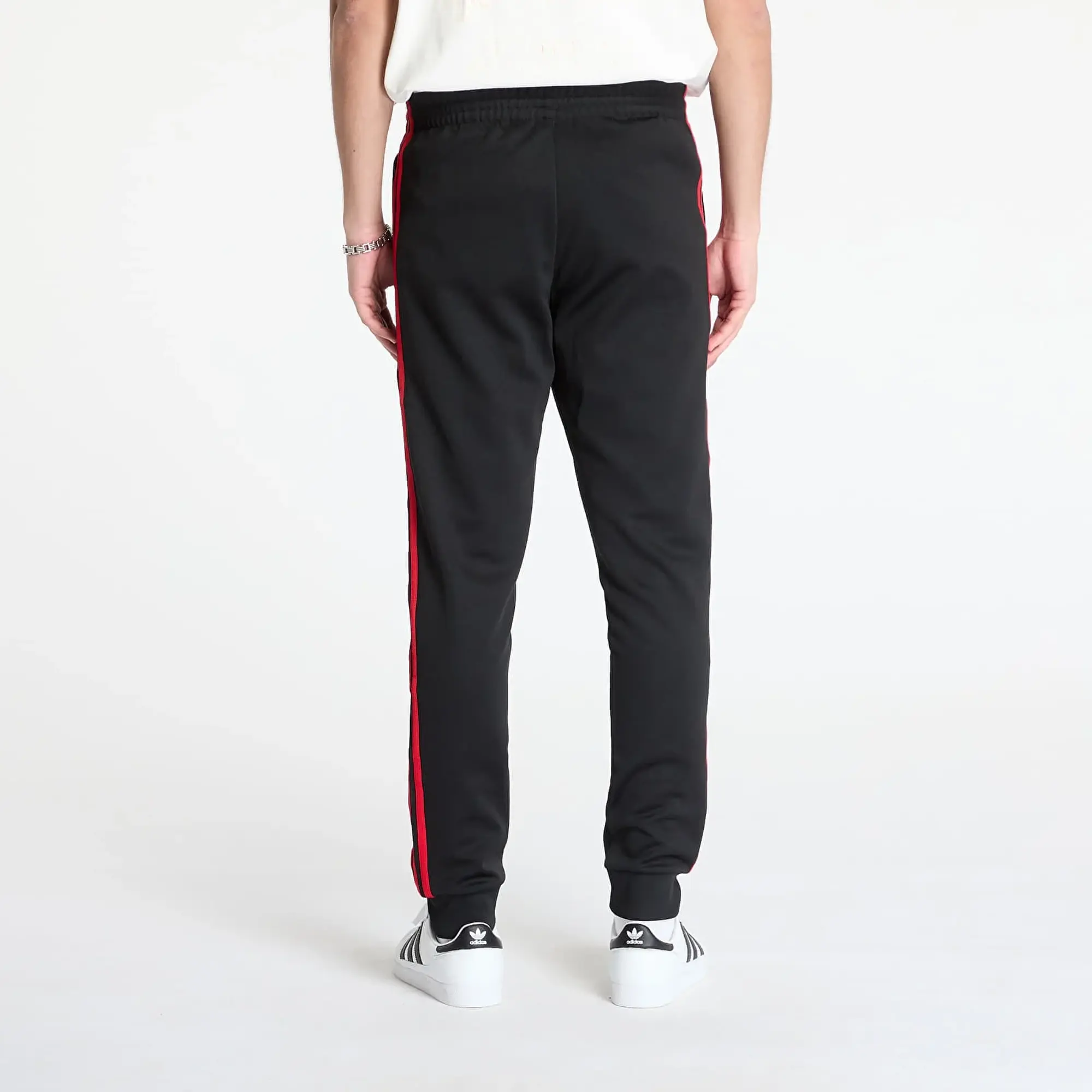 adidas Originals Pants Adidas Sst Adicolor Classics Trackpant Black/ Better Scarlet Xl