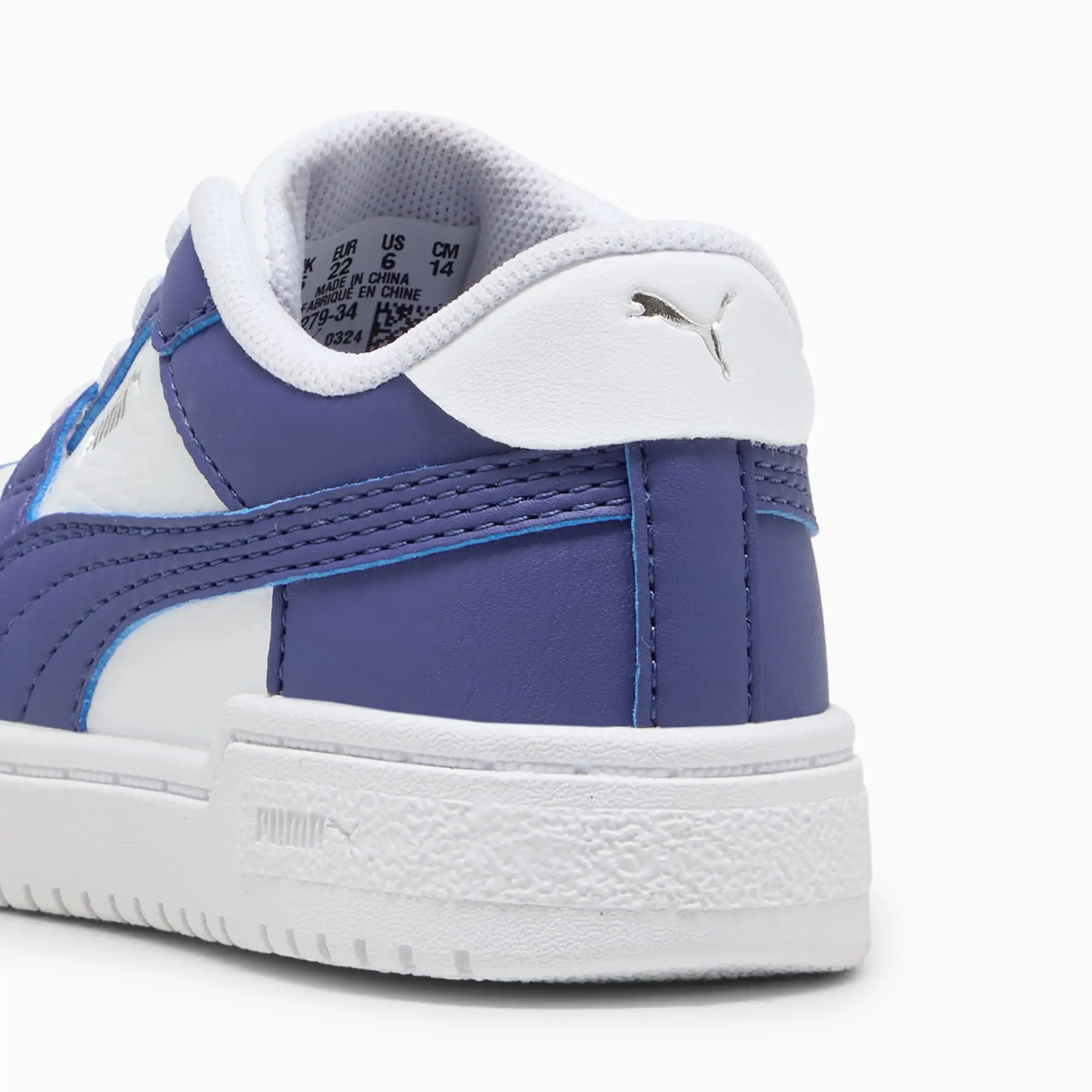PUMA CA Pro Classic AC Babies' Trainers, White/Blue Crystal