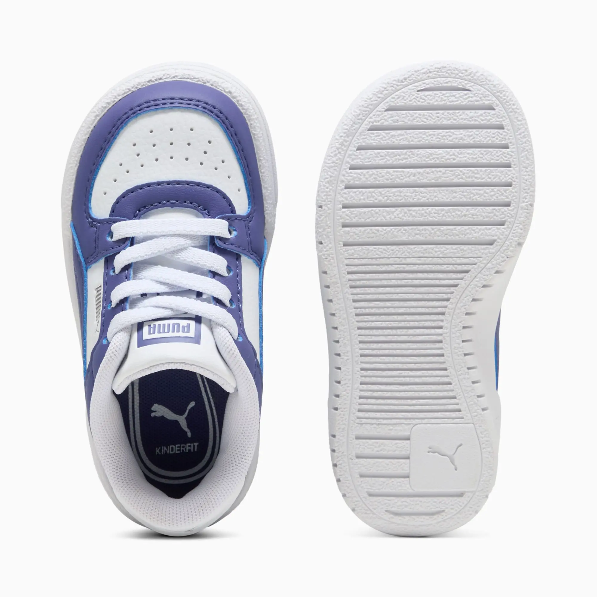 PUMA CA Pro Classic AC Babies' Trainers, White/Blue Crystal