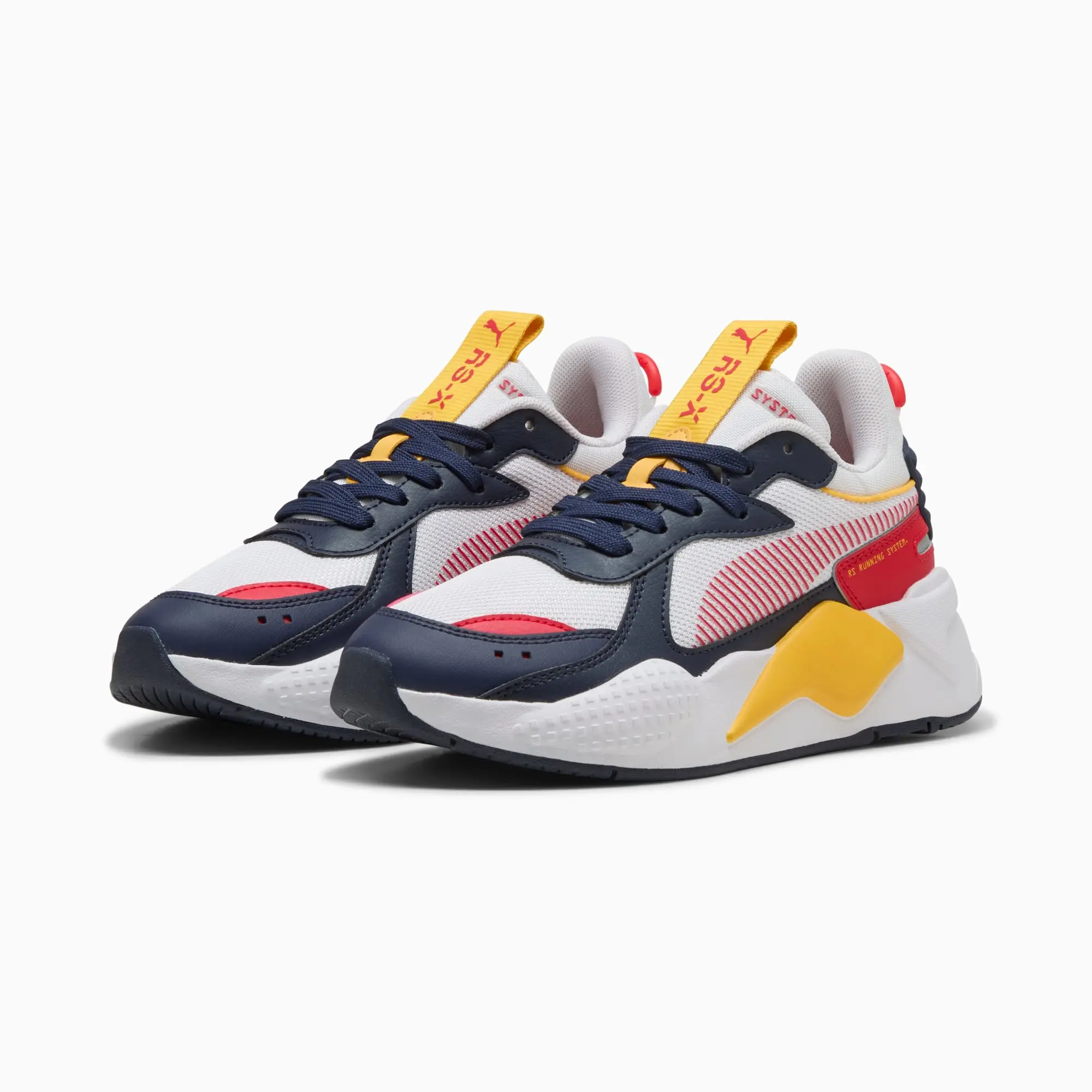 PUMA RS-X Youth Sneakers, White/Archive Green