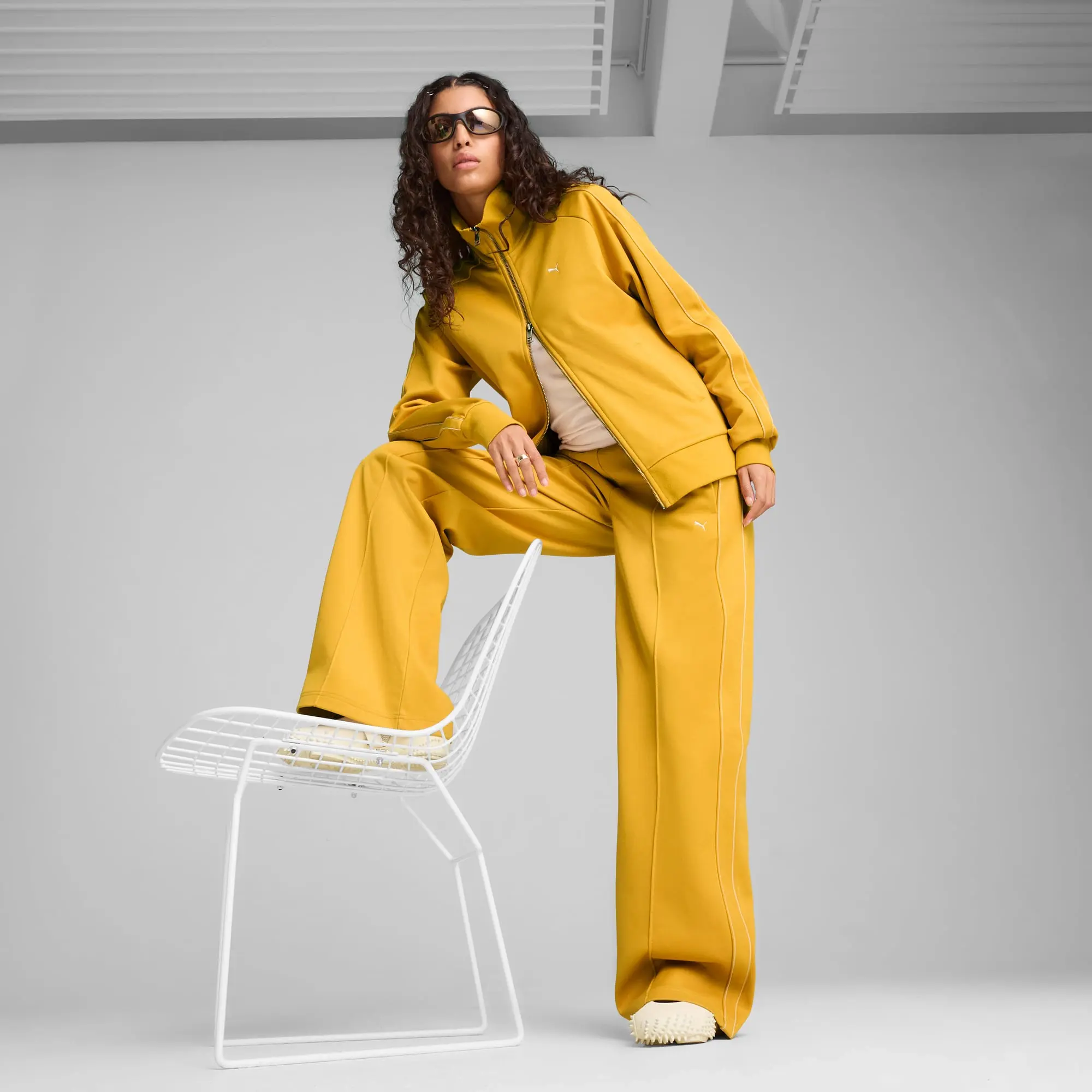 PUMA T7 Track Pants Women, Archive Gold